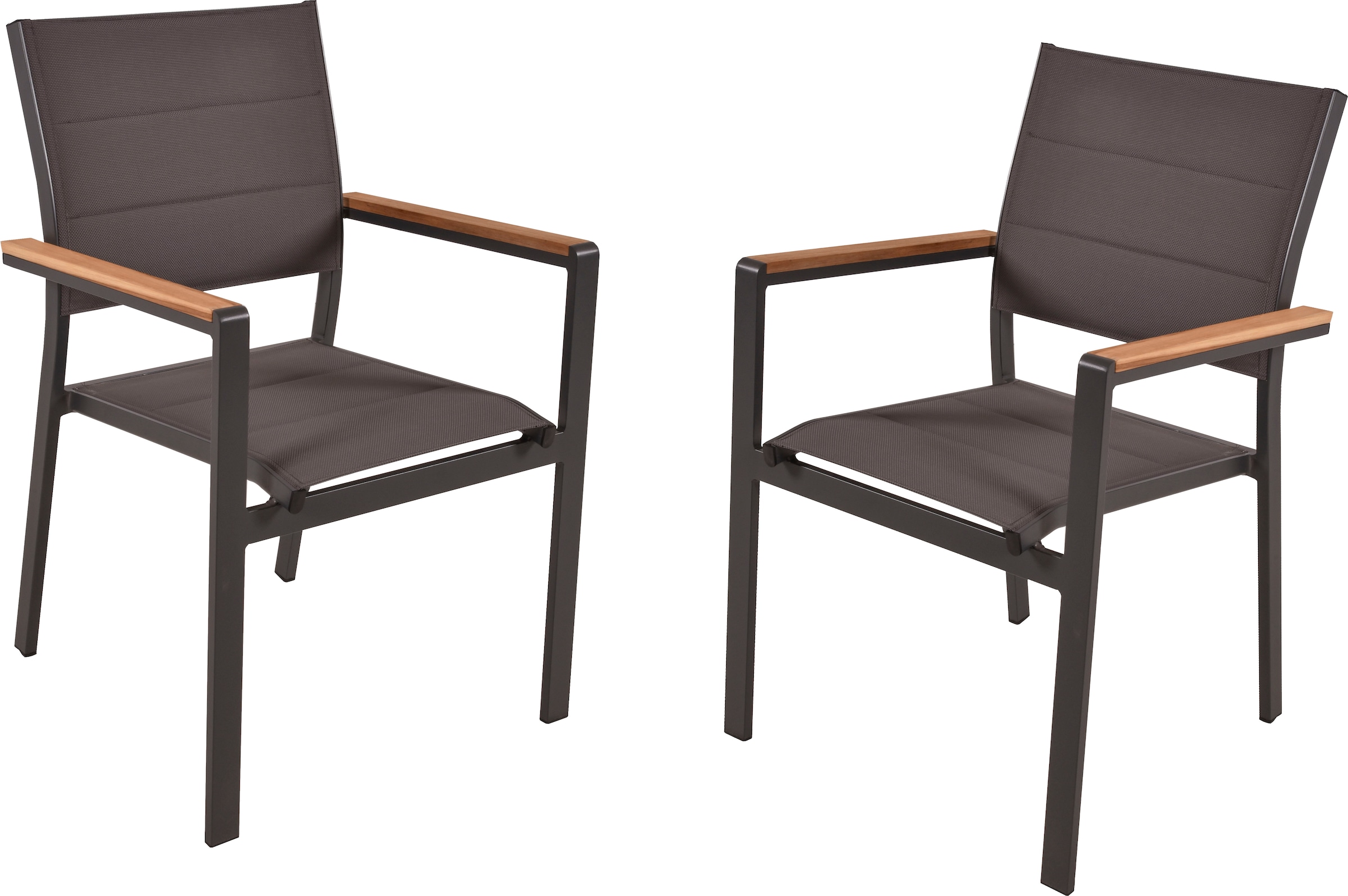 Garden Pleasure Stapelstuhl "DAVINA, 2er Set" (Set) 2 Stk.stapelbar günstig online kaufen