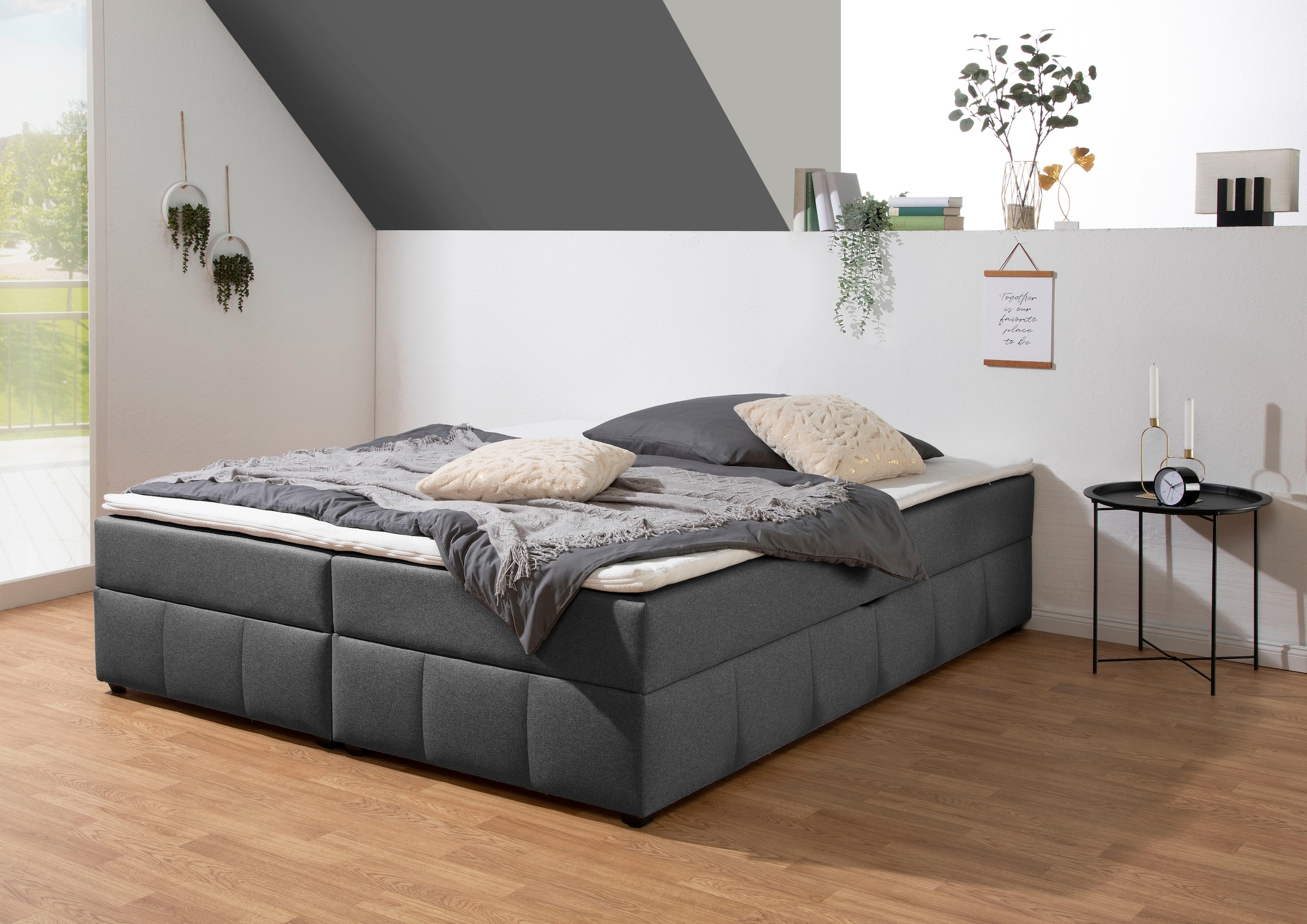 Home affaire Boxbett "Niemes inkl. Bettkasten und Topper, auch in Überlänge erhältlich"