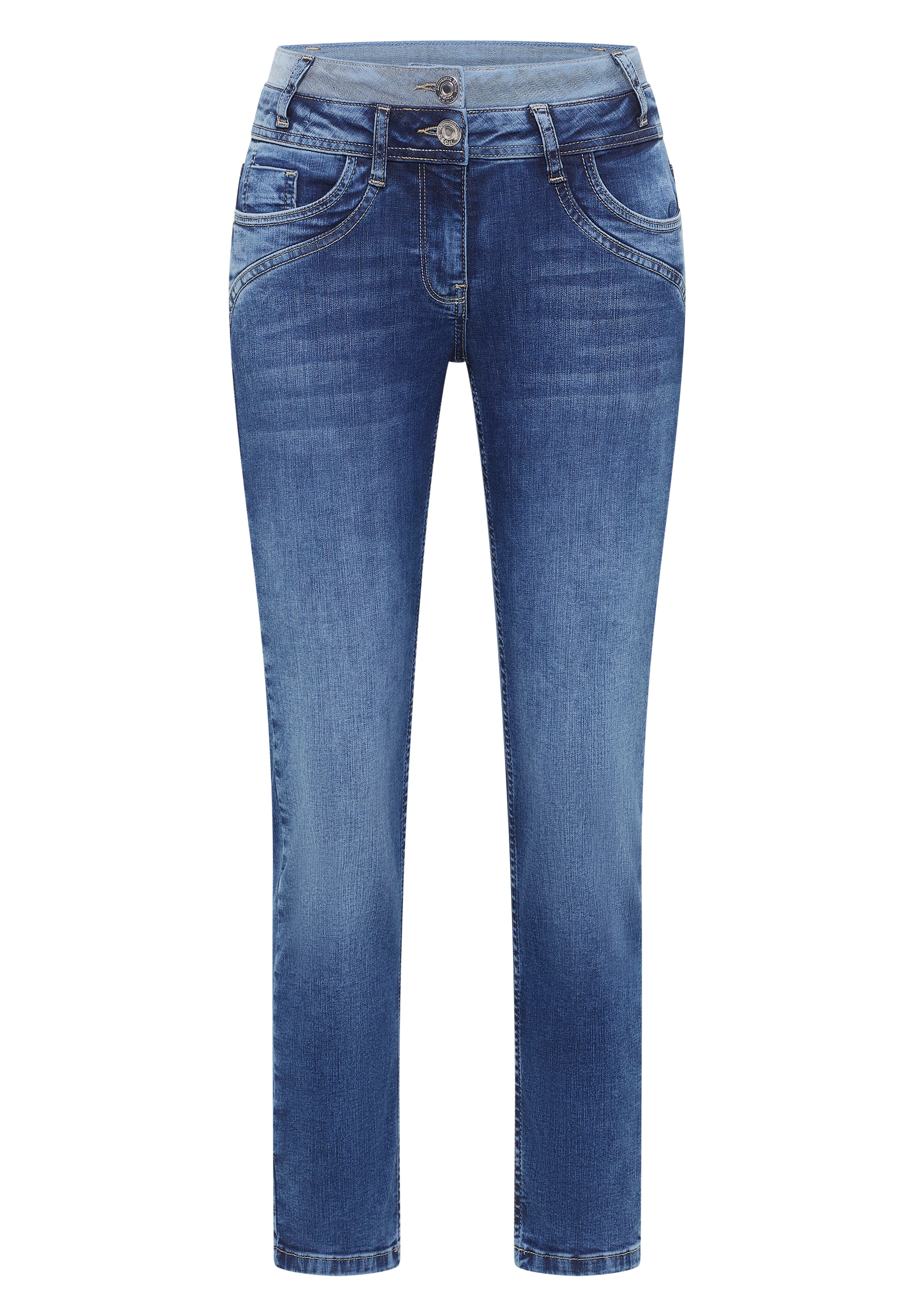 Cecil Slim-fit-Jeans aus Baumwolle mit Stretchanteil