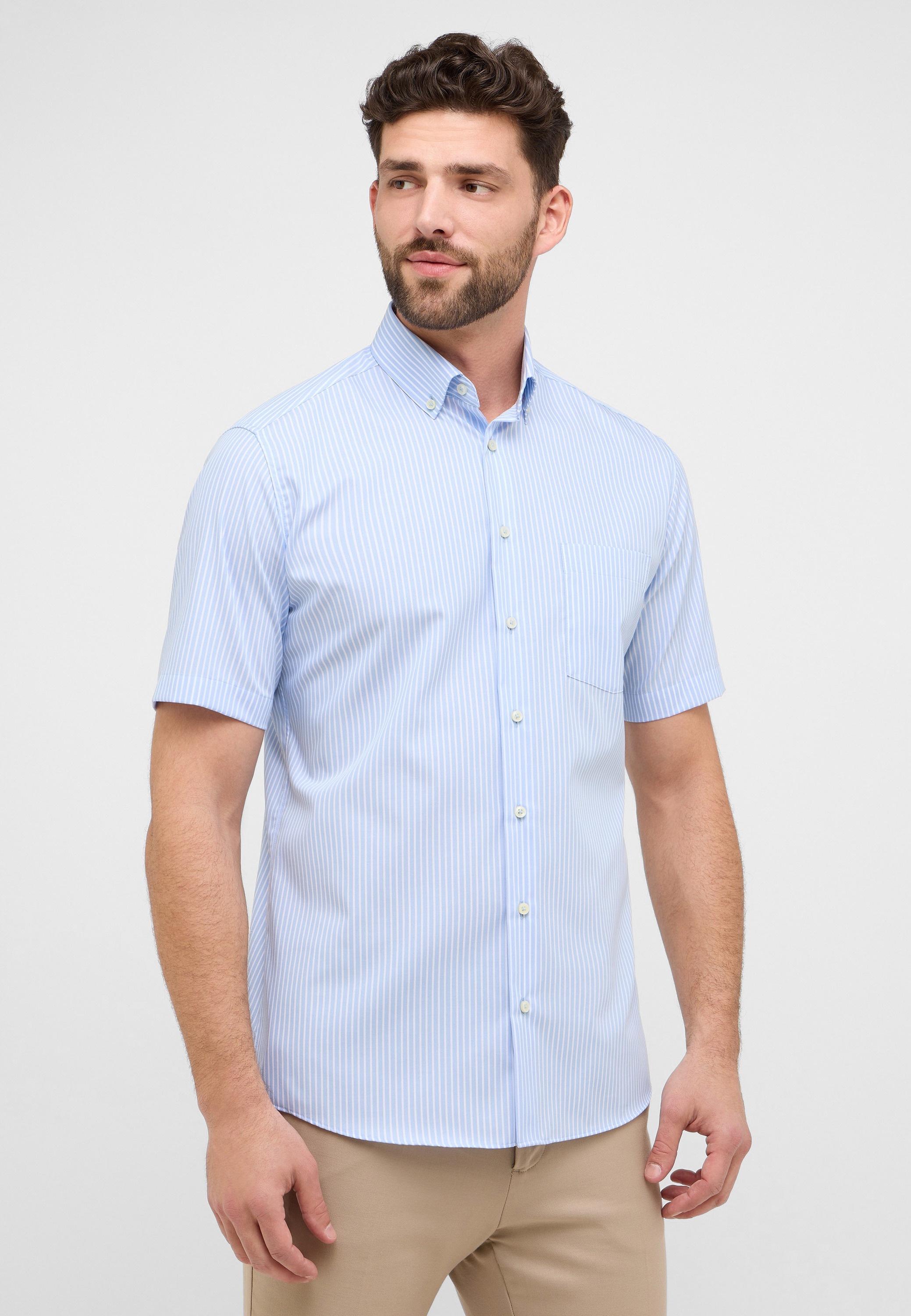 Eterna Kurzarmhemd "MODERN FIT" NON IRON (bügelfrei) günstig online kaufen