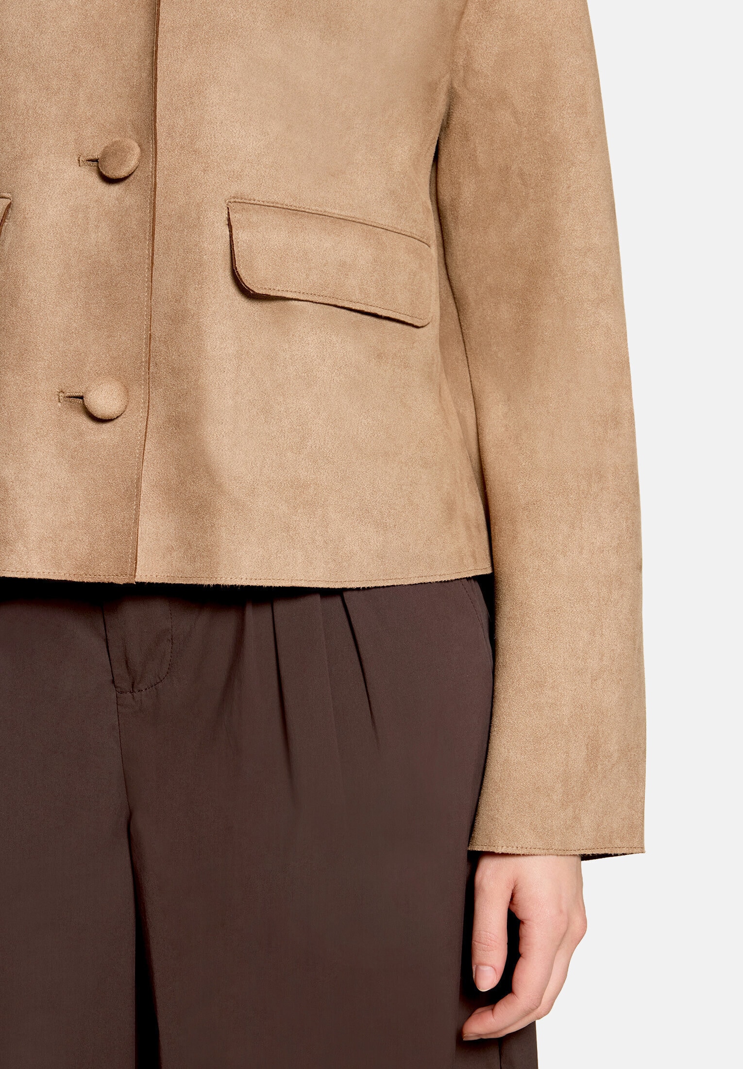 Cartoon Canvasjacke »Damen mit Eingrifftaschen«
