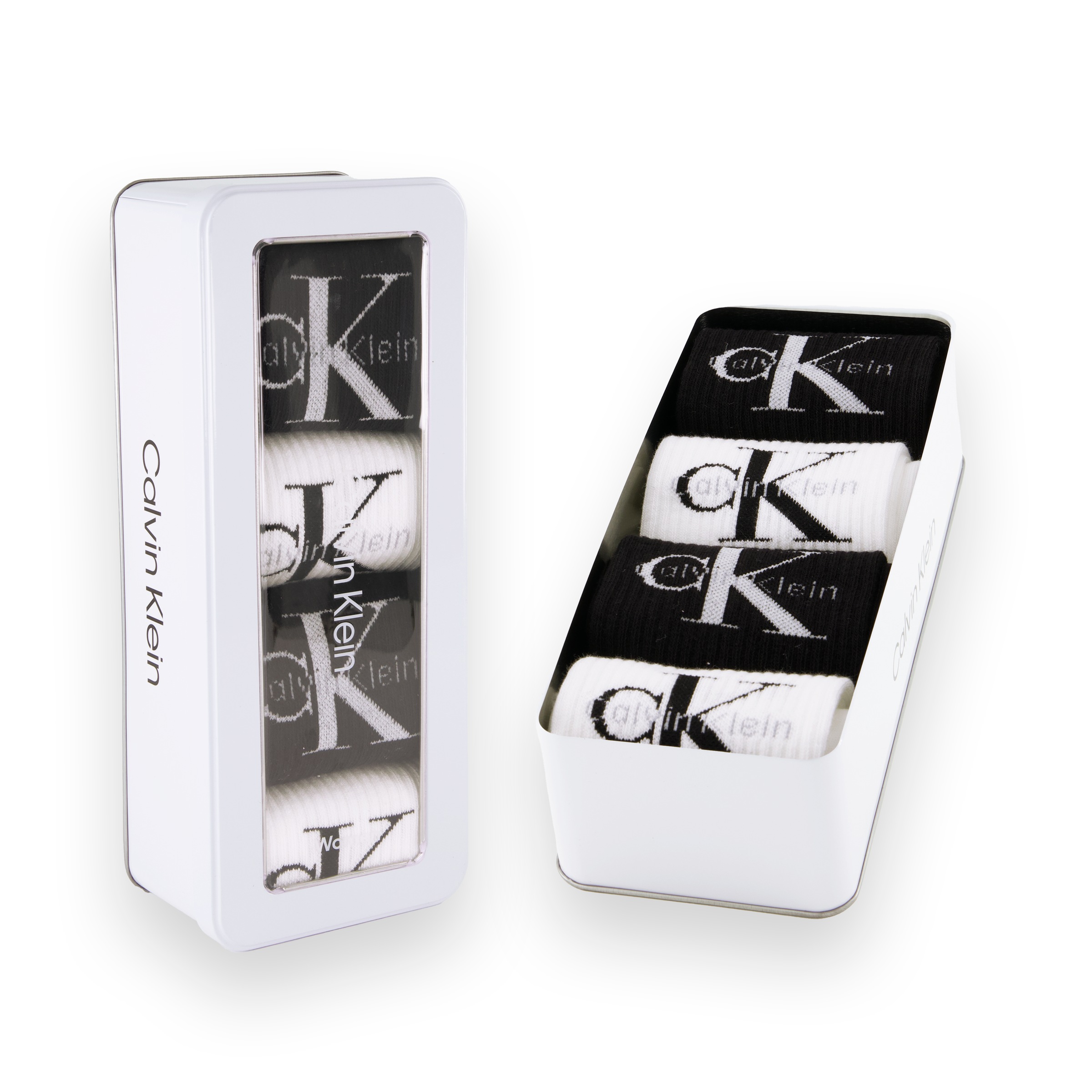 Calvin Klein Jeans Socken "CKJ WOMEN SOCK 4P GIFTBOX MONOLOGO", (4er Pack) günstig online kaufen