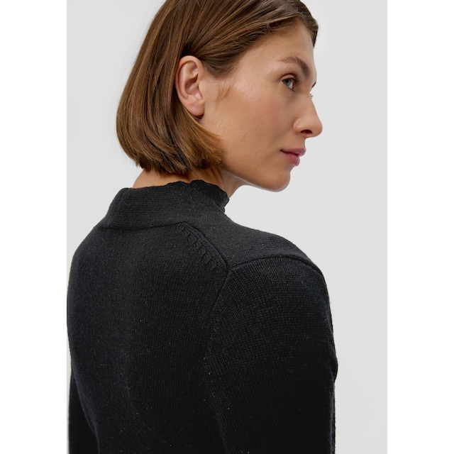 s.Oliver BLACK LABEL Strickpullover, in Wickel-Optik für bestellen | BAUR