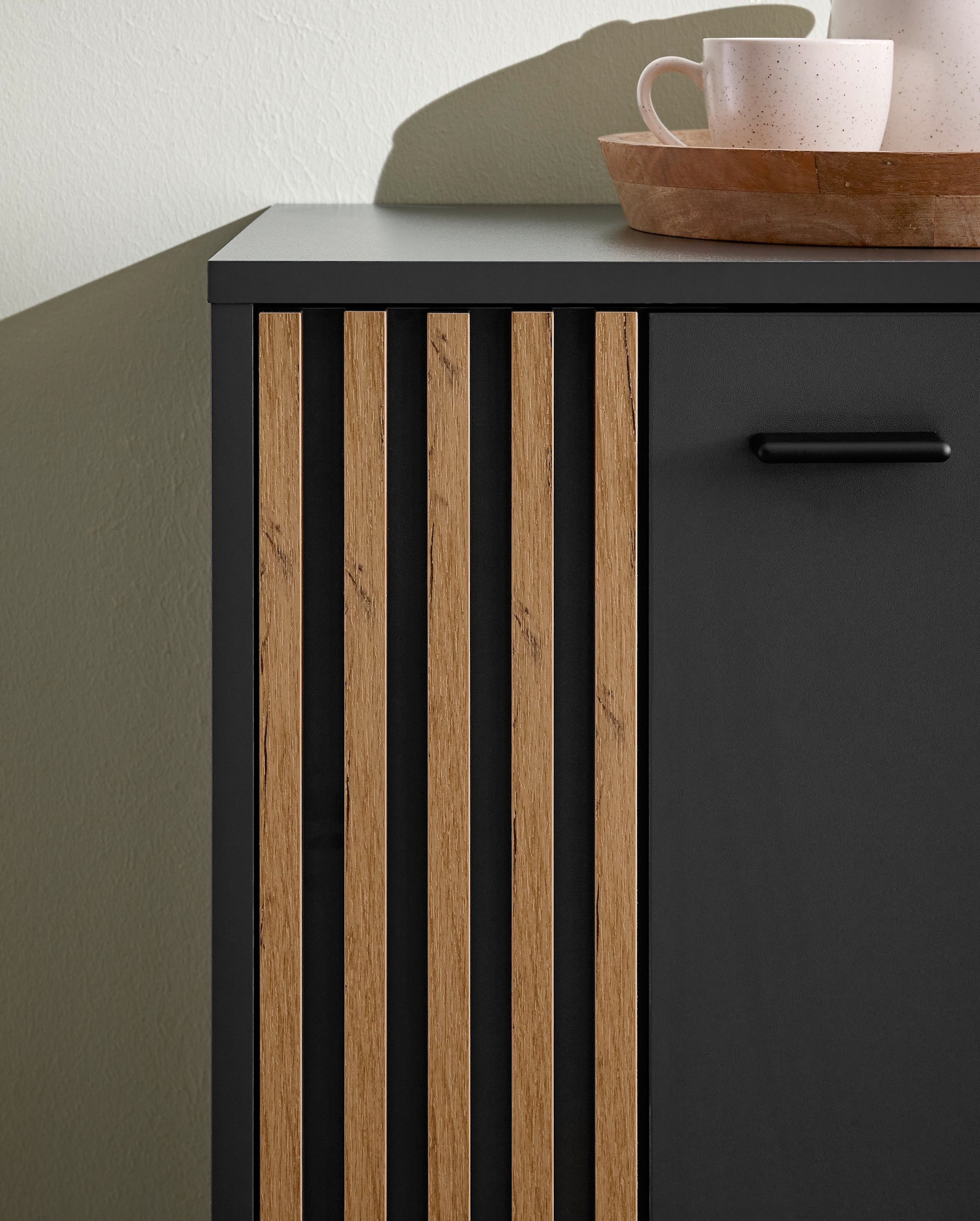 HBZ Sideboard »Dublin Kommode, BxHxT 140x86x38cm«, (1 St.), Breite 140cm, Softclose, Metallgriffe