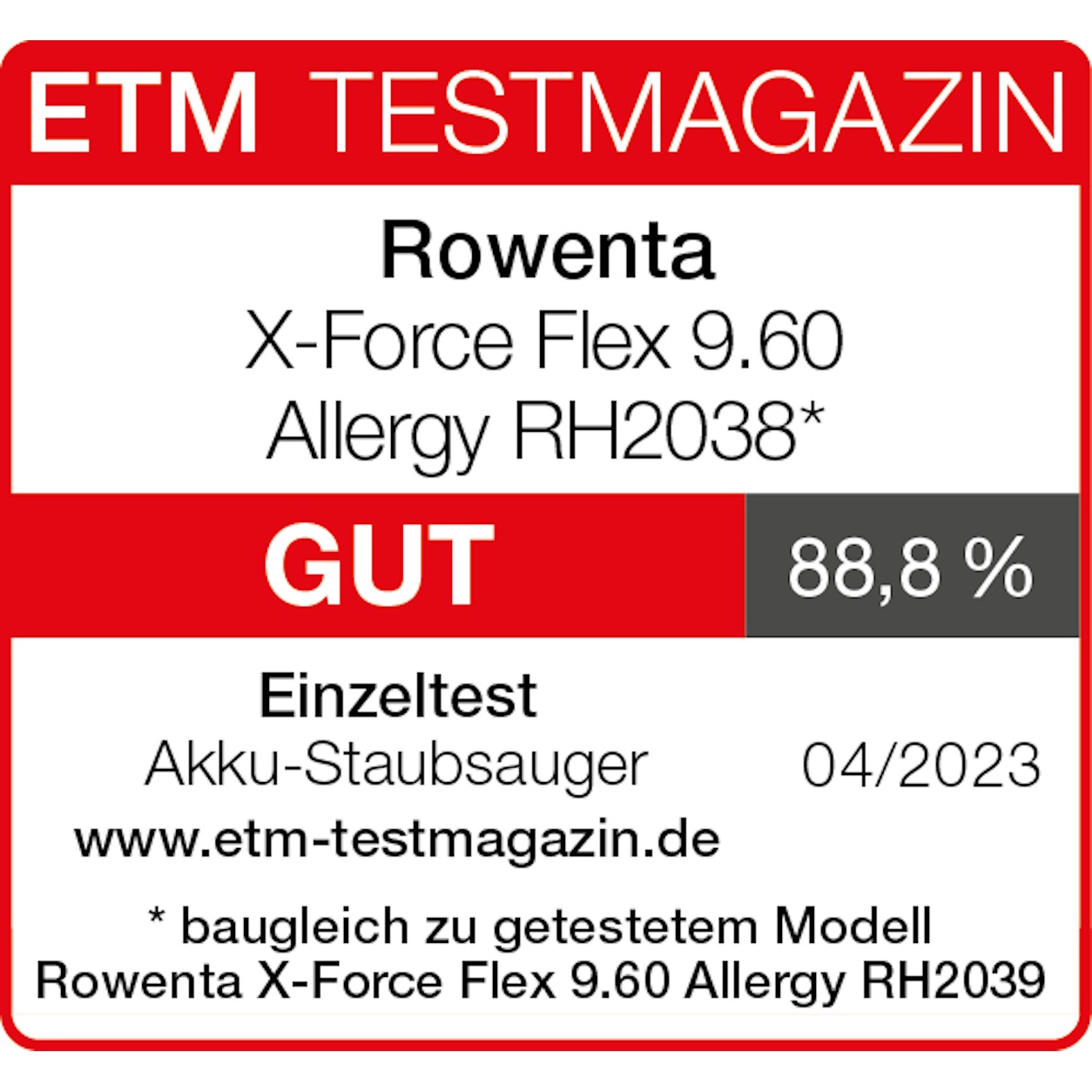 Rowenta Akku-Hand-und Stielstaubsauger »X-Force Flex 9.60 Allergy, kabellos, bis zu 100 Air Watt, ultraleicht«, hohes Fassungsvermögen, Flex-Gelenk, lange Betriebsdauer, RH203A