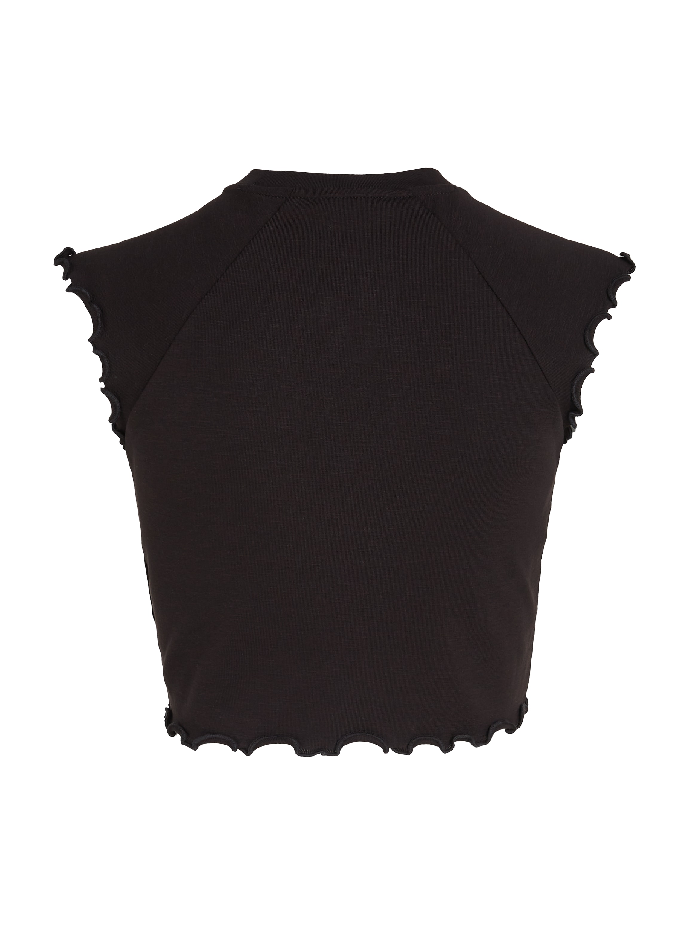 Tommy Jeans T-Shirt »TJW SLIM CRP BABYLOCK RIB TEE« mit gewelltem Abschlüssen am Ärmel & Saum