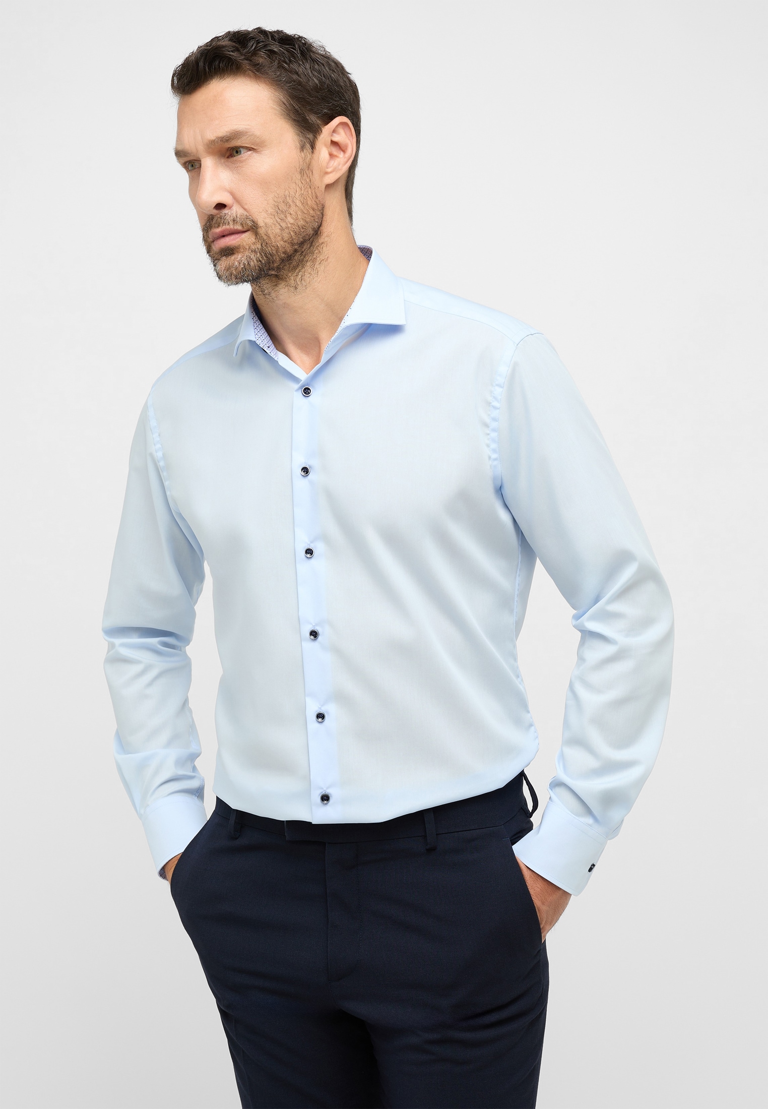 Eterna Langarmhemd "MODERN FIT", NON IRON (bügelfrei) günstig online kaufen