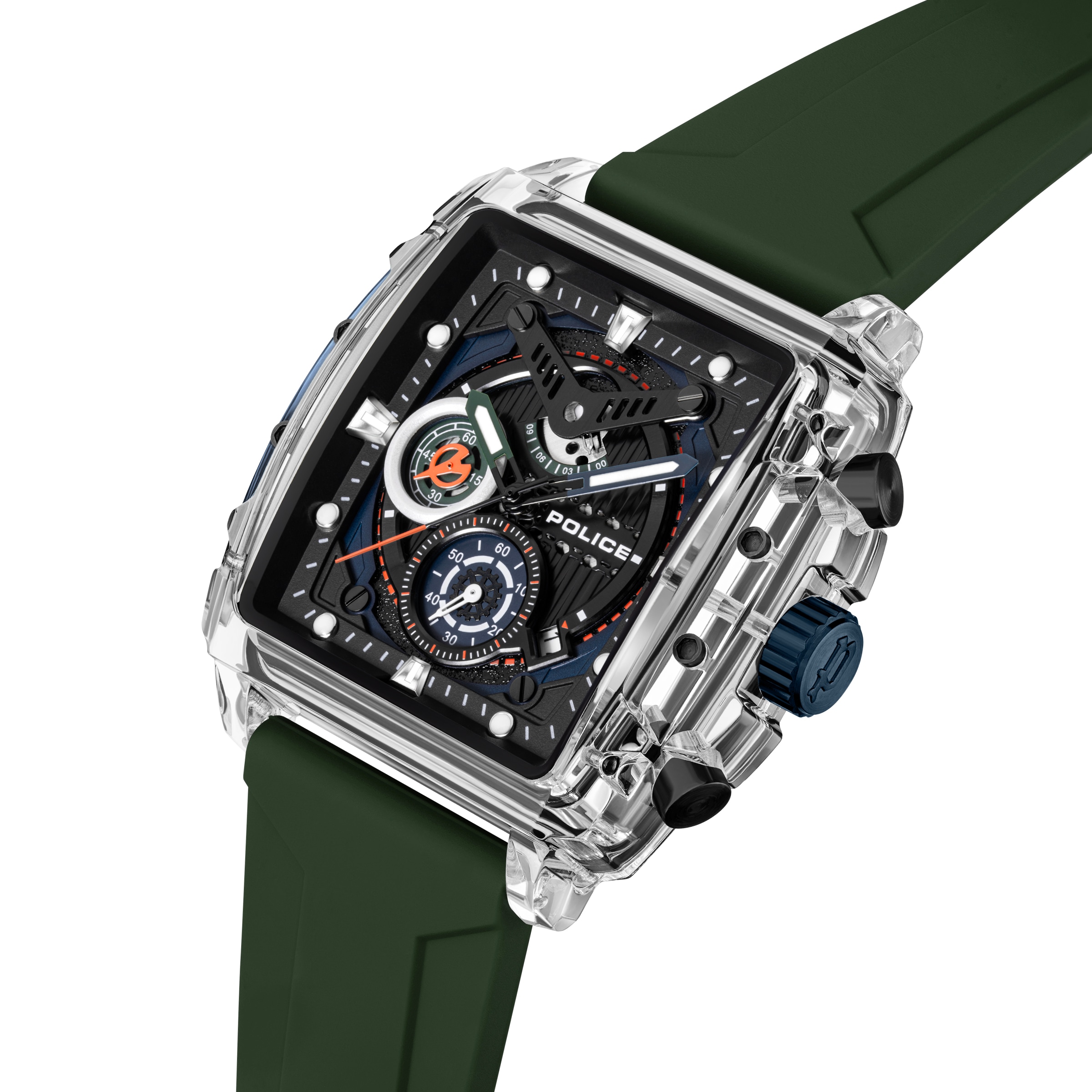 Police Chronograph »Clout Set« Quarzuhr, Armbanduhr, Herrenuhr, Silikonarmband