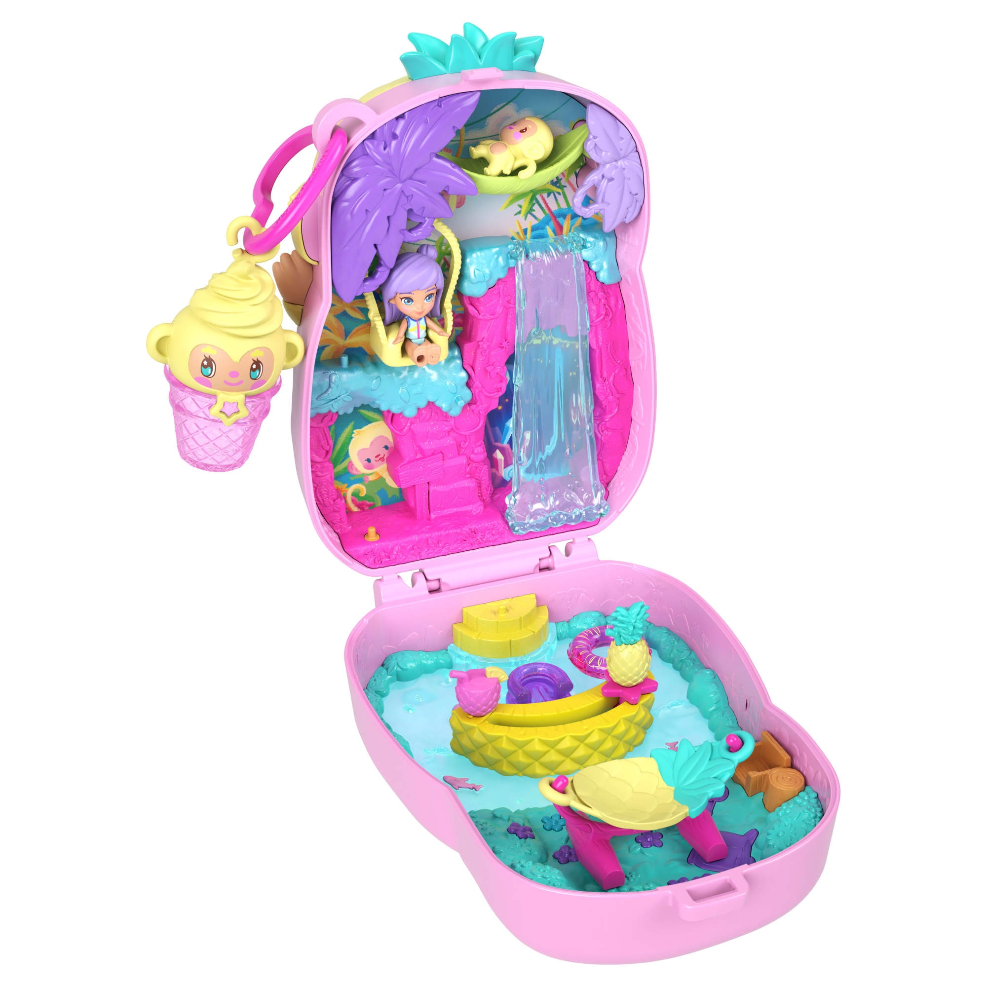 Polly Pocket Spielwelt »Ananas Äffchen Schatulle«