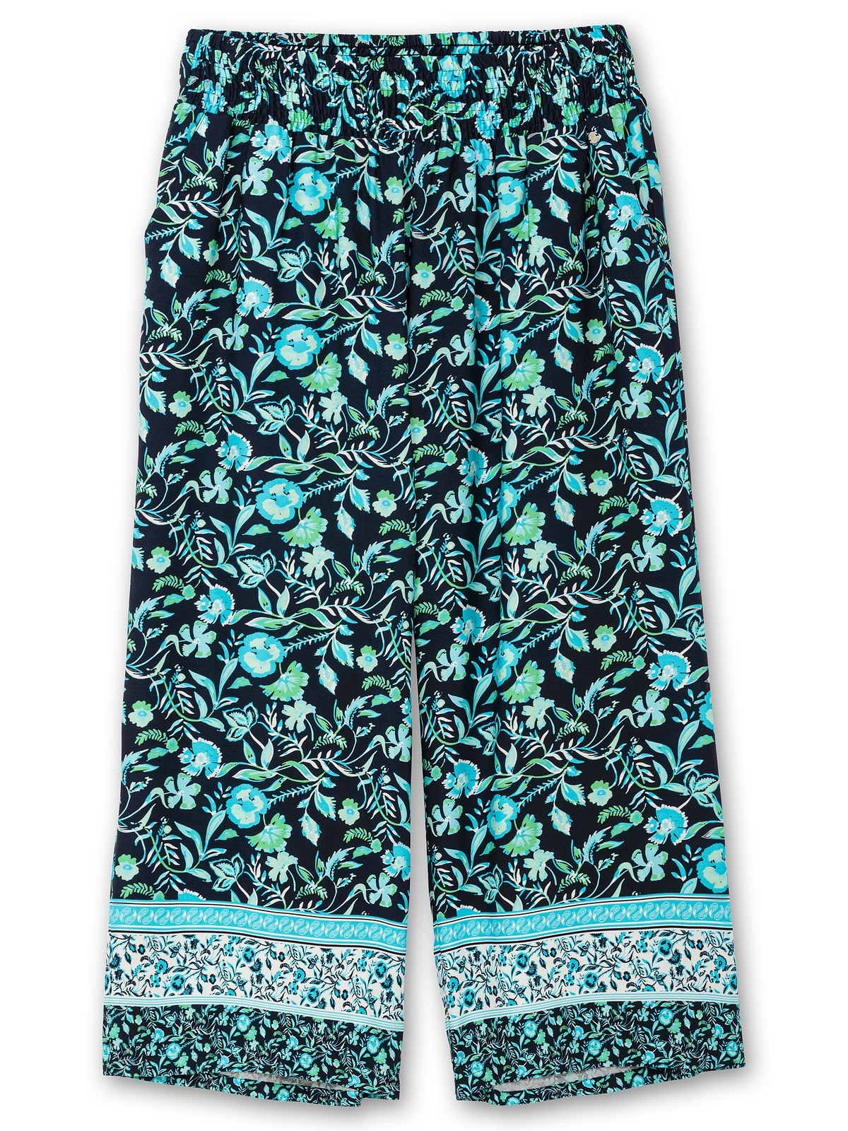 Sheego Schlupfhose »Große Größen«, mit Blumenprint und Smokbund