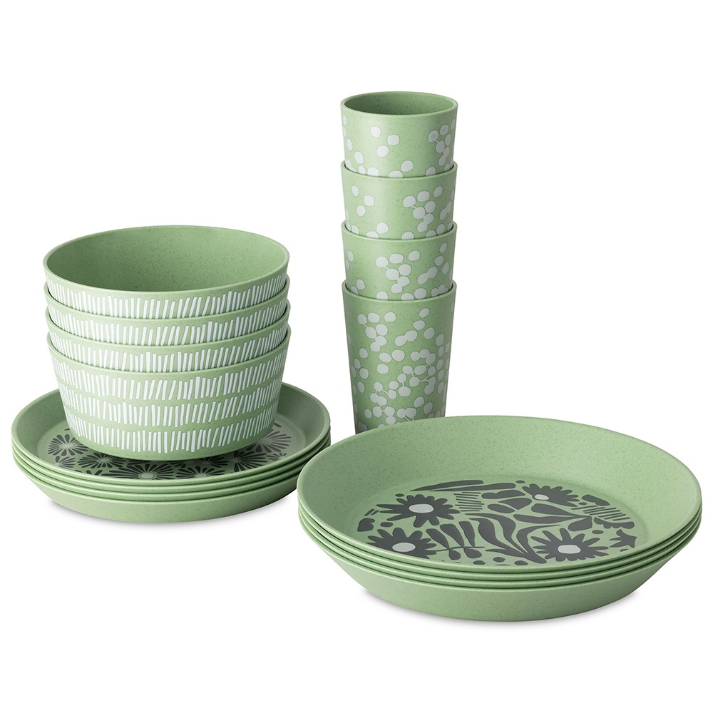 KOZIOL Geschirr-Set »BLOMSTER SET, Geschirrset 16-teilig«