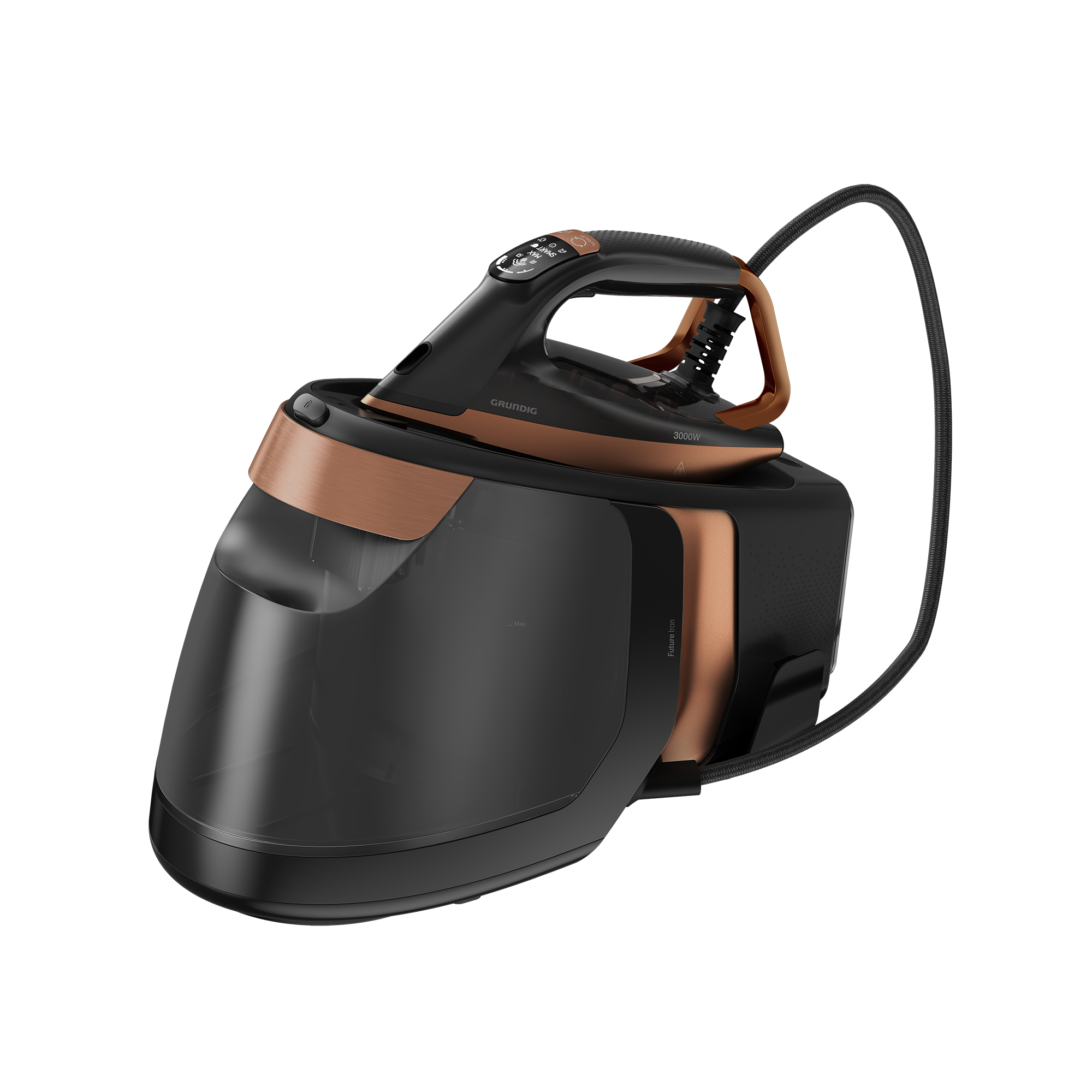 Grundig Dampfbügelstation »SIS 9180, 8 Bar Dampfdruck«, 1,8 Liter abnehmbarer Wassertank, Automatische Entkalkung