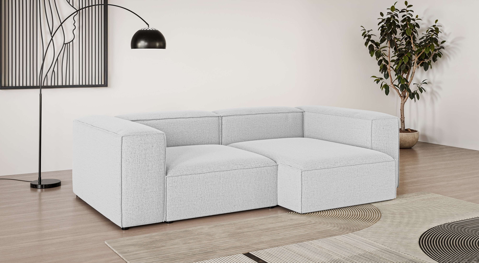 OTTO home Ecksofa "XL HAILY L-Form, Modularsofa extra tief, Sitztiefe 100/1 günstig online kaufen