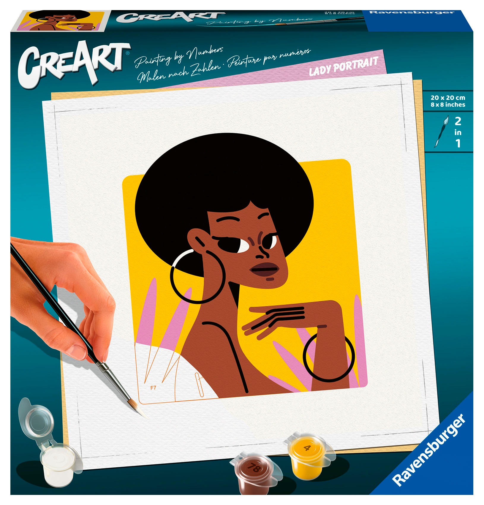 Ravensburger Malen nach Zahlen »CreArt, Damenportrait«, Made in Europe
