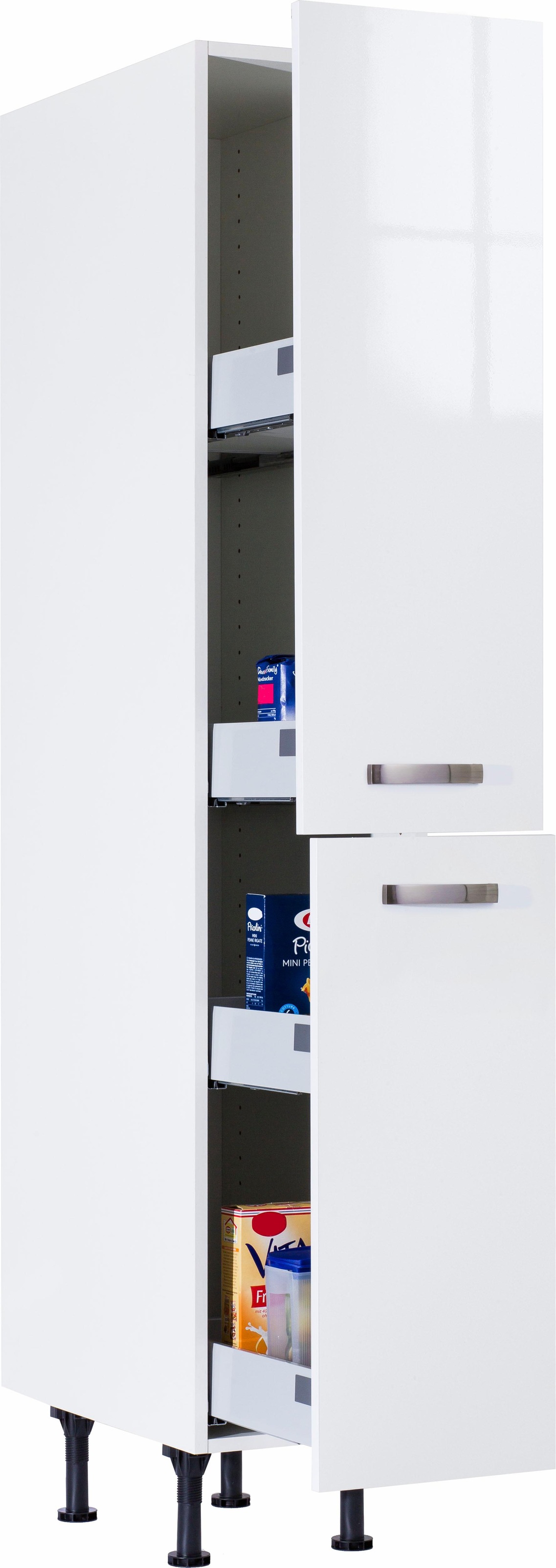 OPTIFIT Apothekerschrank »Cara«, mit 2 Vollauszügen und 4 Ablagen, höhenverstellbare Füße, Breite 30 cm