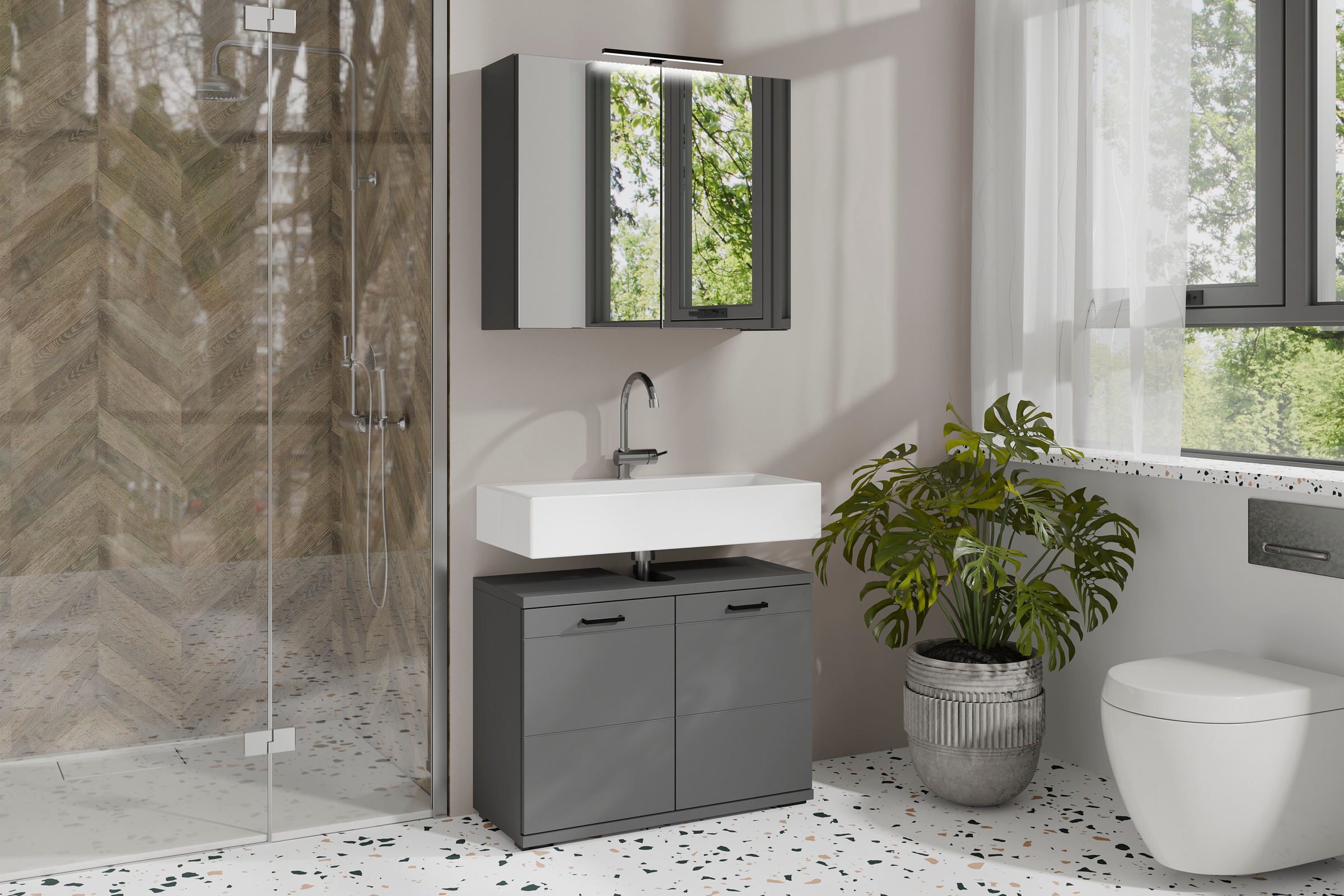 byLIVING Spiegelschrank "Serie Spree, in vielen Breiten erhältlich" günstig online kaufen