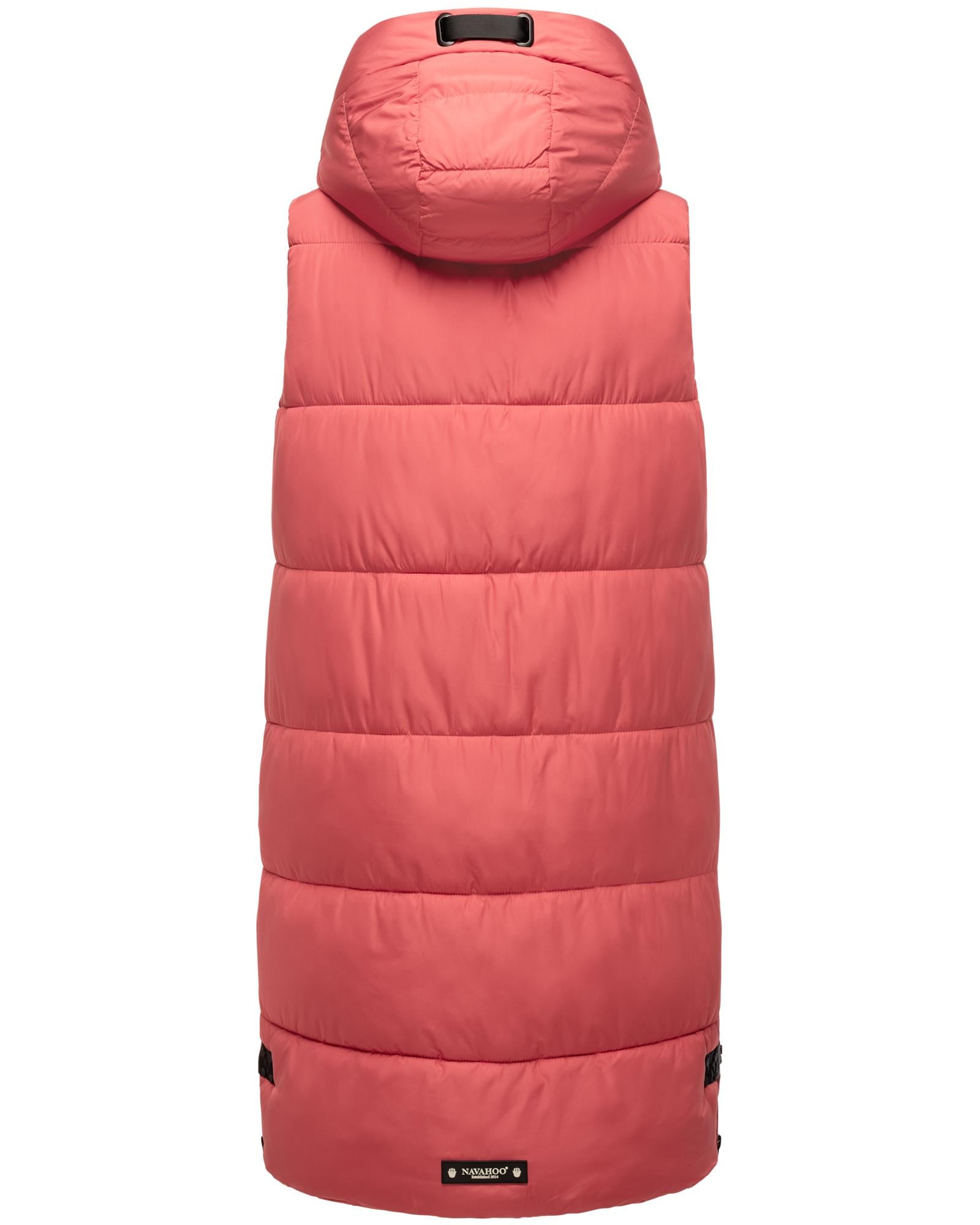 Thumbnail - Navahoo Steppweste "Schnuffelchen", (1 tlg.), warme Damen Outdoor-Weste lang mit Kapuze