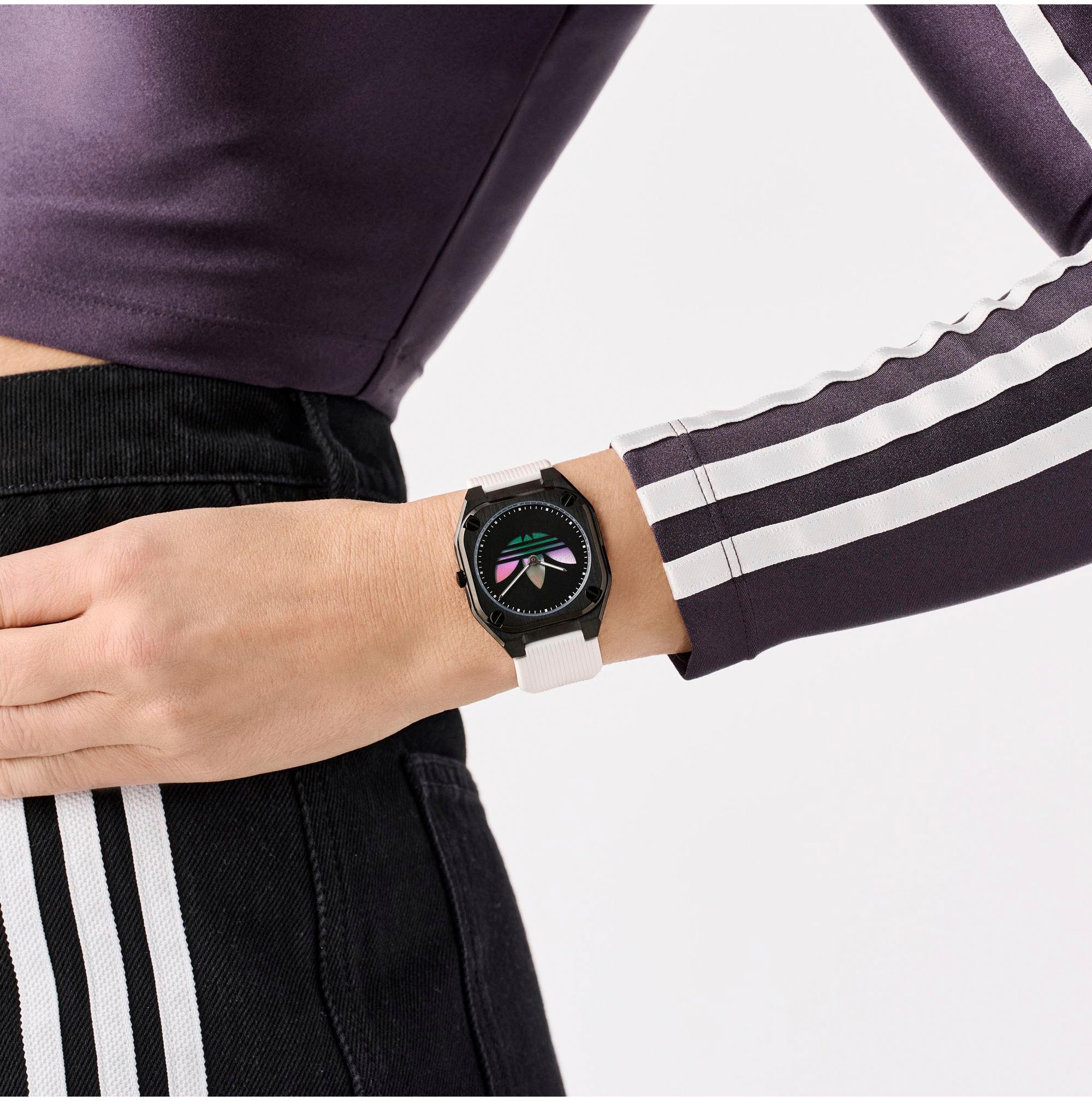 adidas Originals Quarzuhr »CITY TECH THIN«, Armbanduhr,Herrenuhr,Damenuhr,Silikonarmband,wasserabweisend bis 5 bar