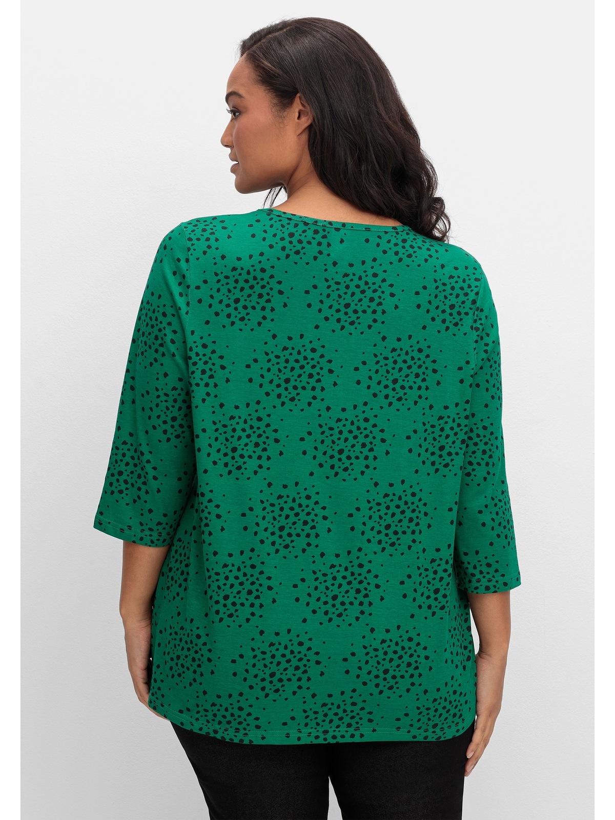 Sheego 3/4-Arm-Shirt »Große Größen«, mit Konfetti-Print