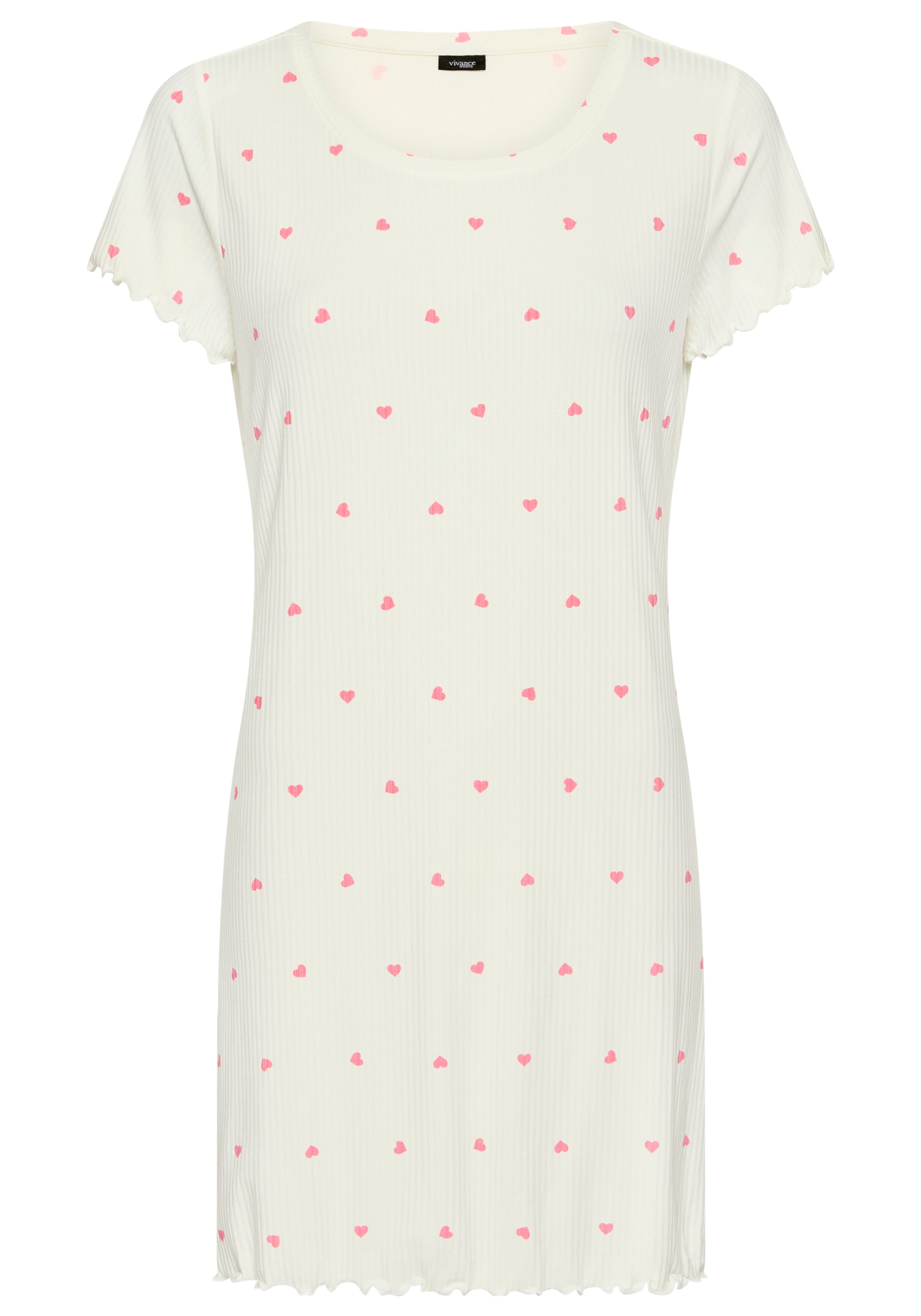 Vivance Dreams Nachthemd 1-teilig, mit süßem Herzchendruck günstig online kaufen