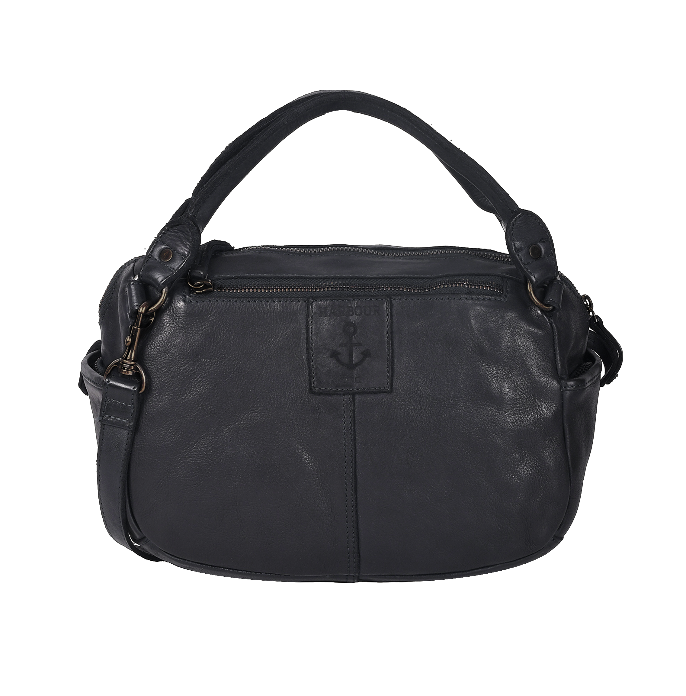 HARBOUR 2nd Handtasche »Saphira« Damen Umhängetasche, Schultertasche mit Anker-Logoprägung