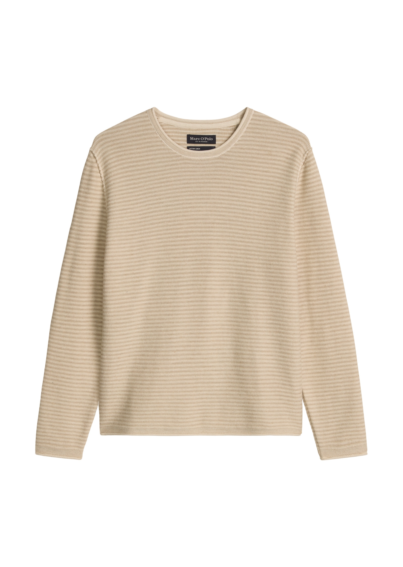 Marc O'Polo Rundhalspullover »aus Bio-Baumwolle und Leinen«