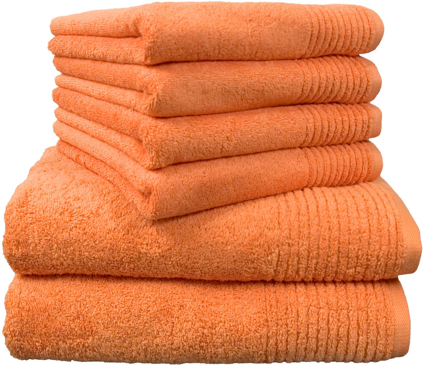 Dyckhoff Handtuch Set "Brillant" Set 6 Stk. Walkfrottee mit Streifenbordüre günstig online kaufen