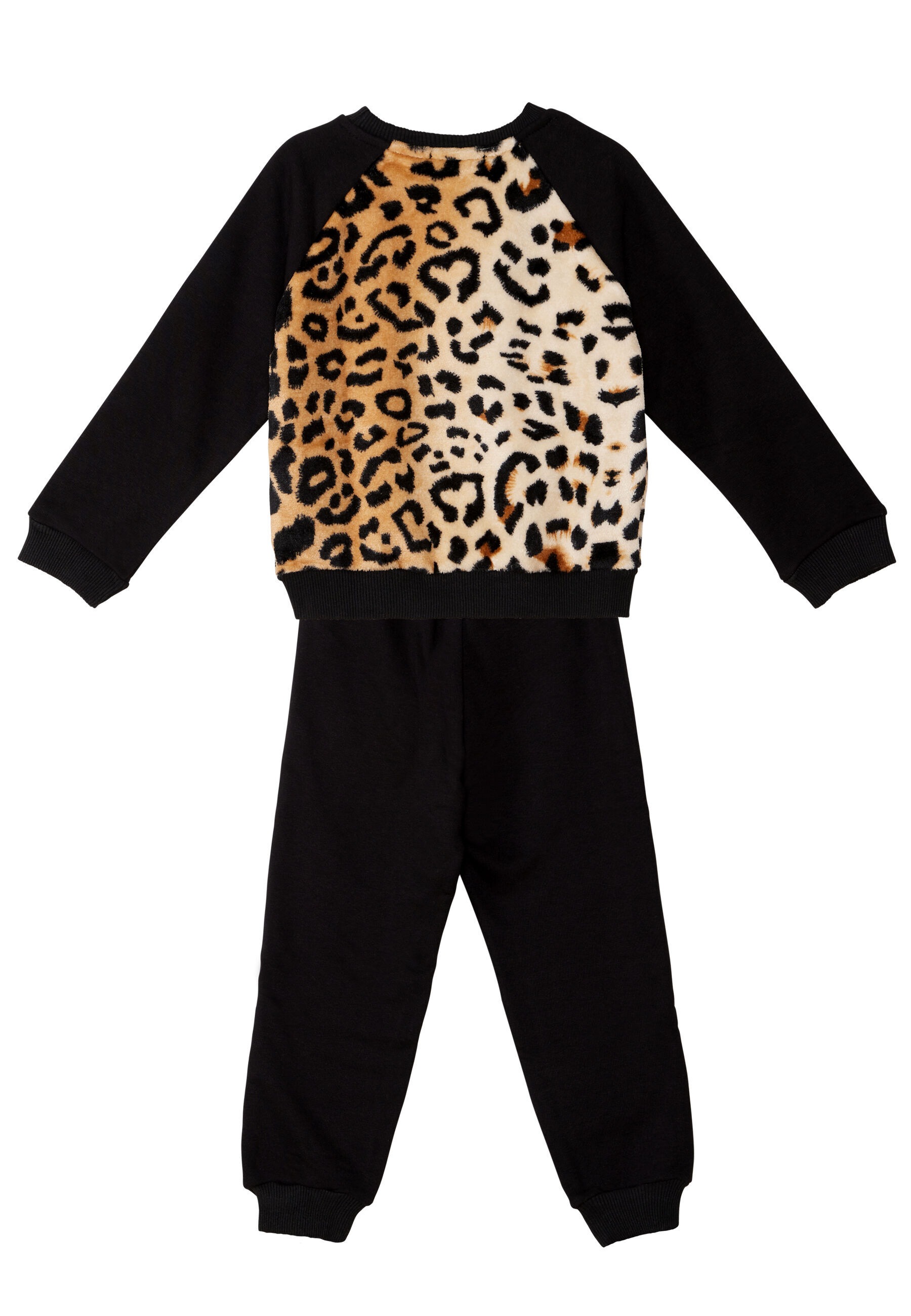 Denokids Hausanzug »Plush Leopard«, (2 tlg.), mit Leopardenmuster