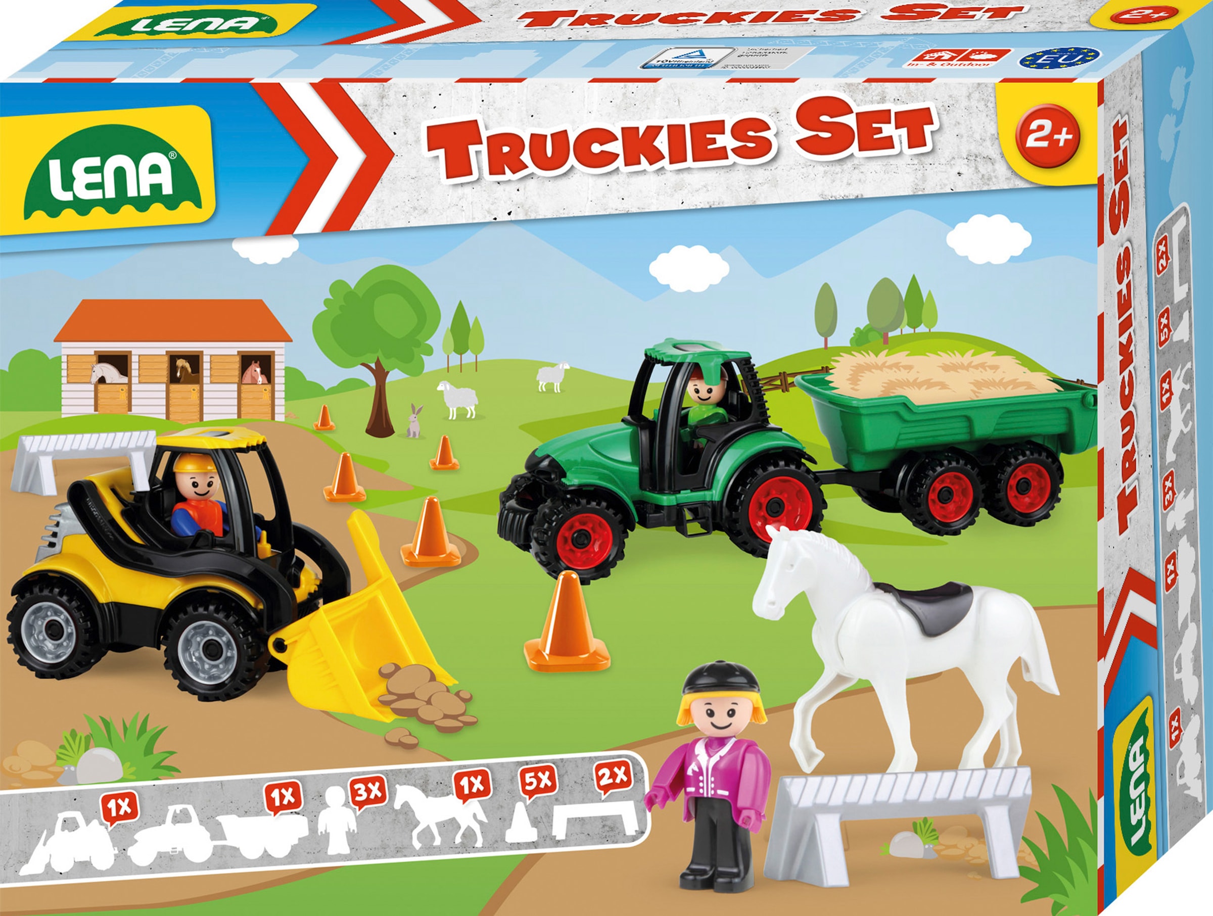Spielzeug-Traktor »Truckies Set Bauernhof«, inkluisve Schaufellader und Spielfigur;...