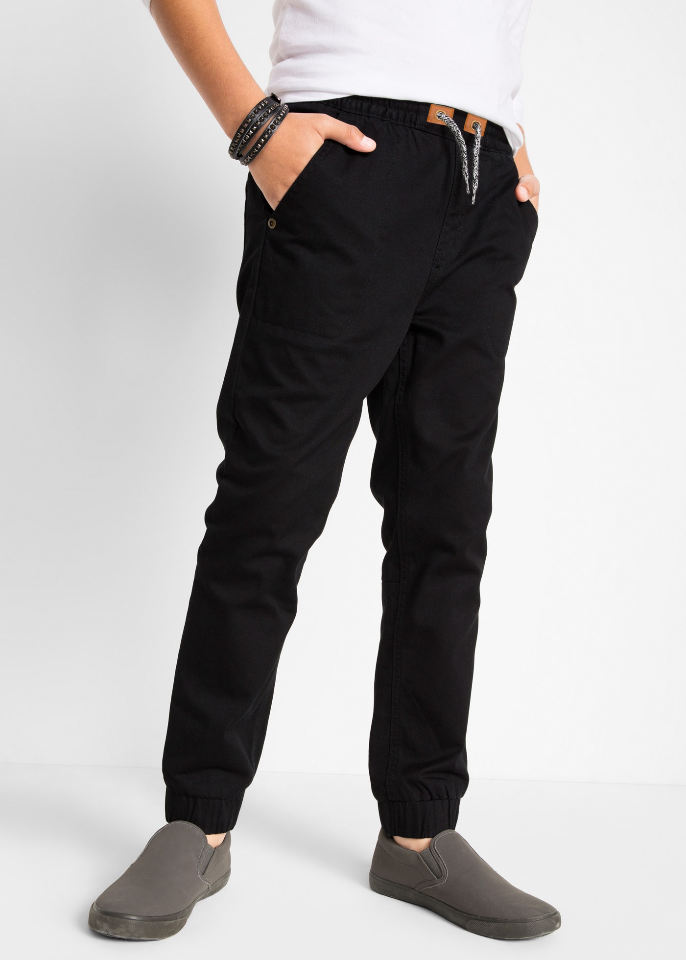 bonprix Thermohose "Regular Fit Thermohose mit Jerseyfutter" mit Baumwollfutter, elastischer Bund mit Kordelzug, Regular Fit