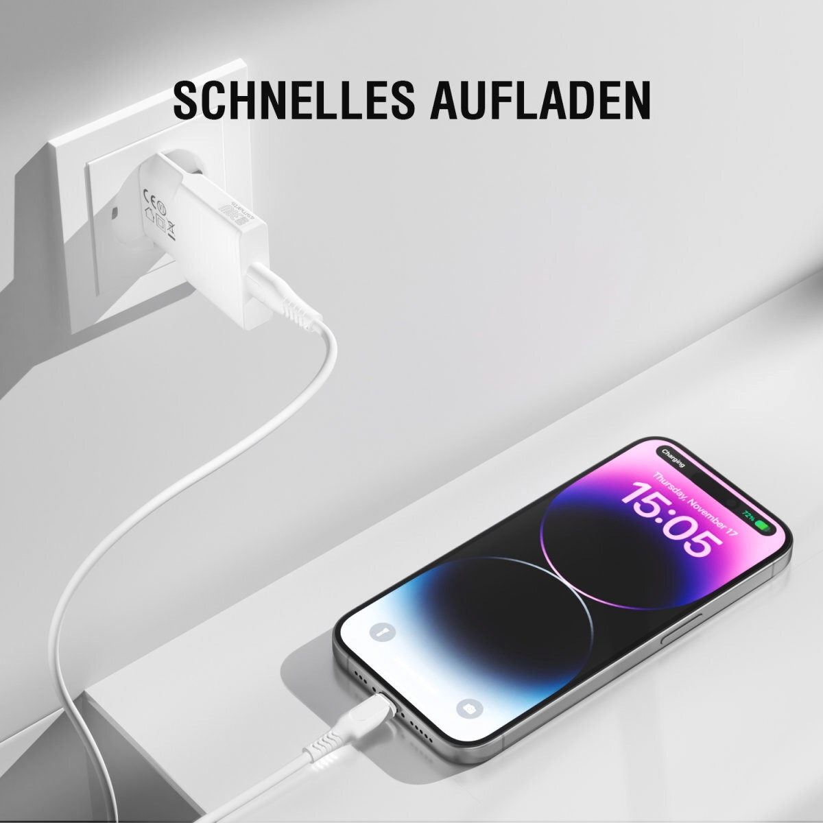 4smarts Schnelllade-Gerät »PDPlug Slim 30W GaN 1x USB-C«