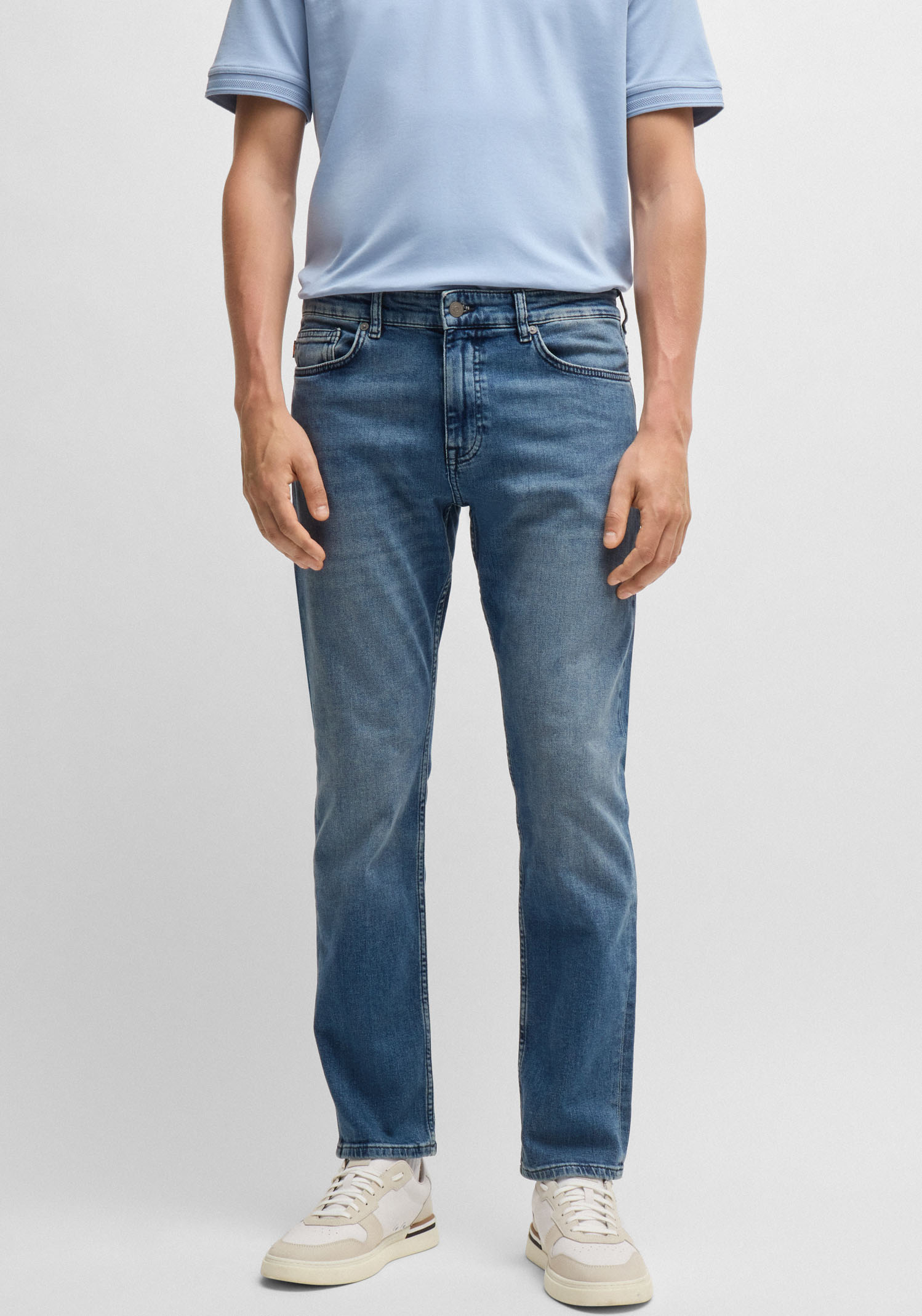 BOSS ORANGE Slim-fit-Jeans "Delaware Soft-Motion-Denim" Schmale Silhouette bei mittlerer Leibhöhe