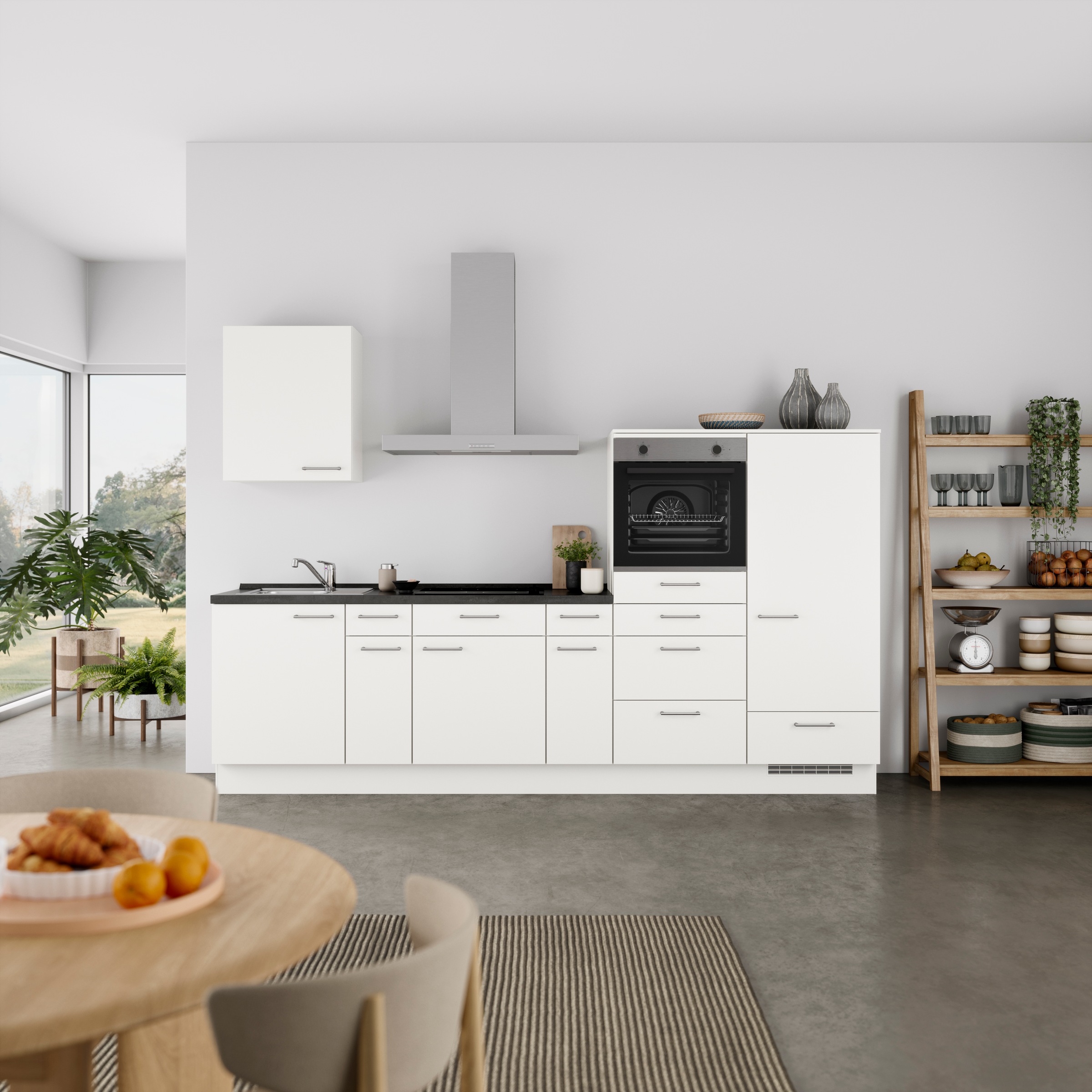 nobilia Küchenzeile ""Laser I", Ausrichtung wählbar, Breite 300 cm" vormont günstig online kaufen