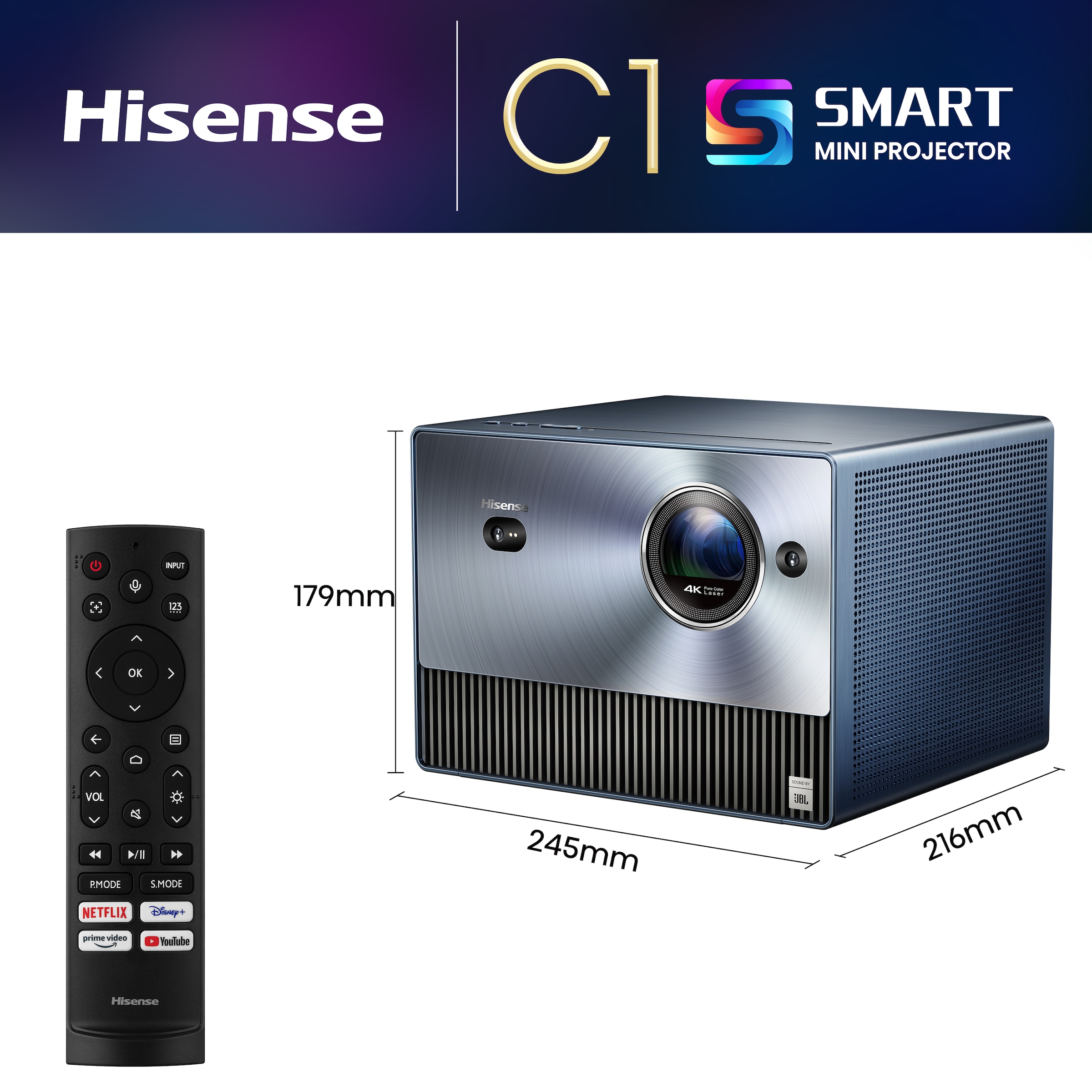 Hisense Portabler Projektor »Hisense C1«, 4K UHD