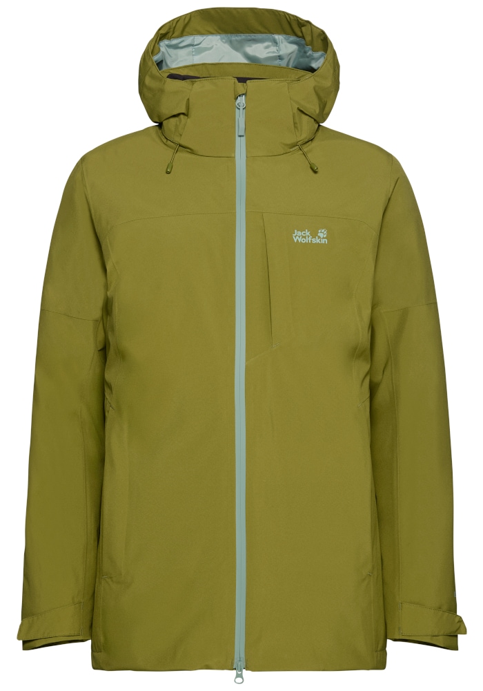 Jack Wolfskin 3-in-1-Funktionsjacke »HUNBERG 2 3IN1 JKT W« mit Kapuze 3-in-1 Jacke, wasserdicht, winddicht und atmungsaktiv
