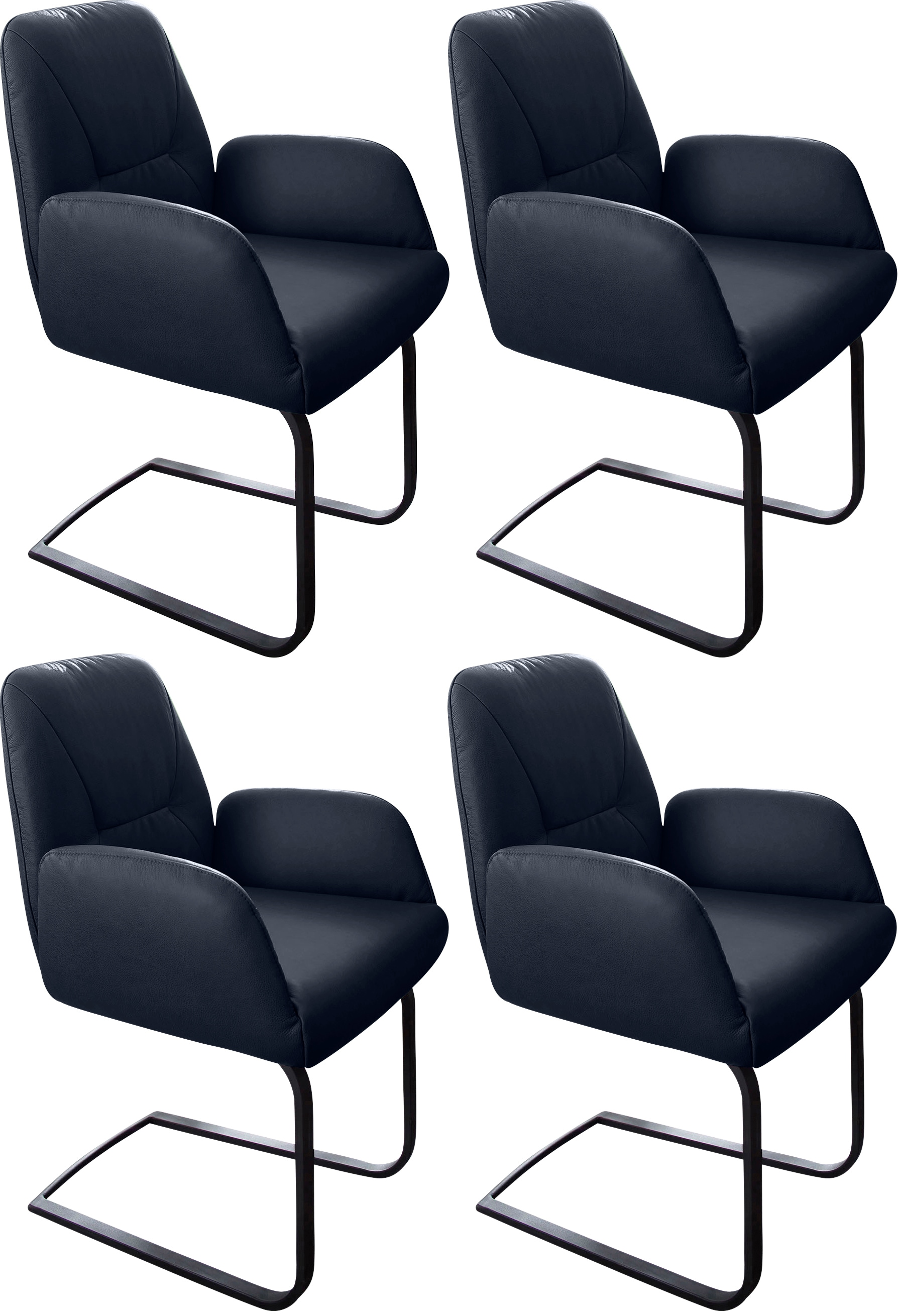 W.SCHILLIG Freischwinger "ole" (Set) 4 Stk.2er- oder 4er-Set, Gestell in Sc günstig online kaufen