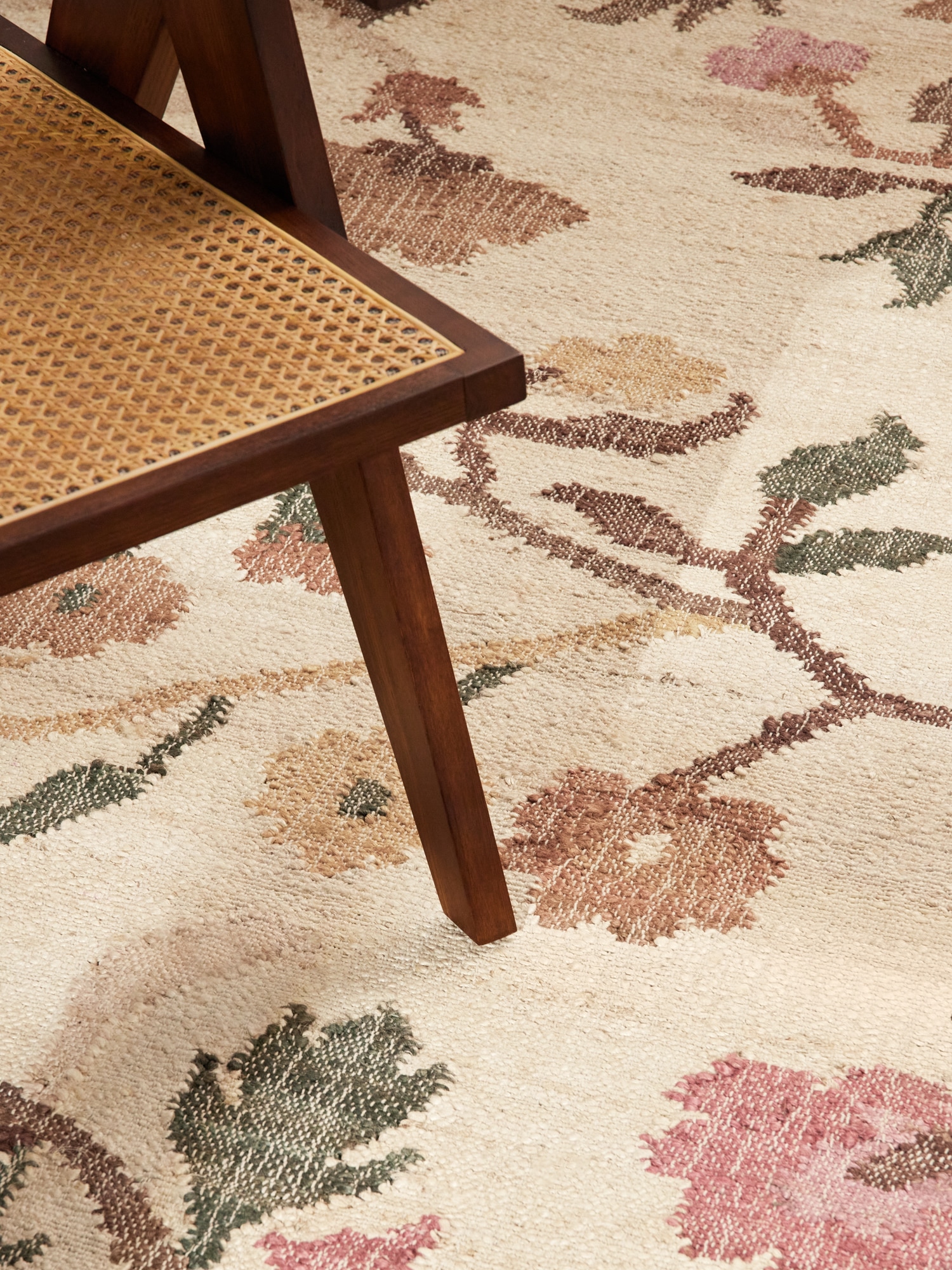 ELLE DECORATION Teppich »Kelim Violette« rechteckig 3 mm Höhe Jute, Baumwolle, Natur, Handgewebt, Kelim, orientalisch, Boho