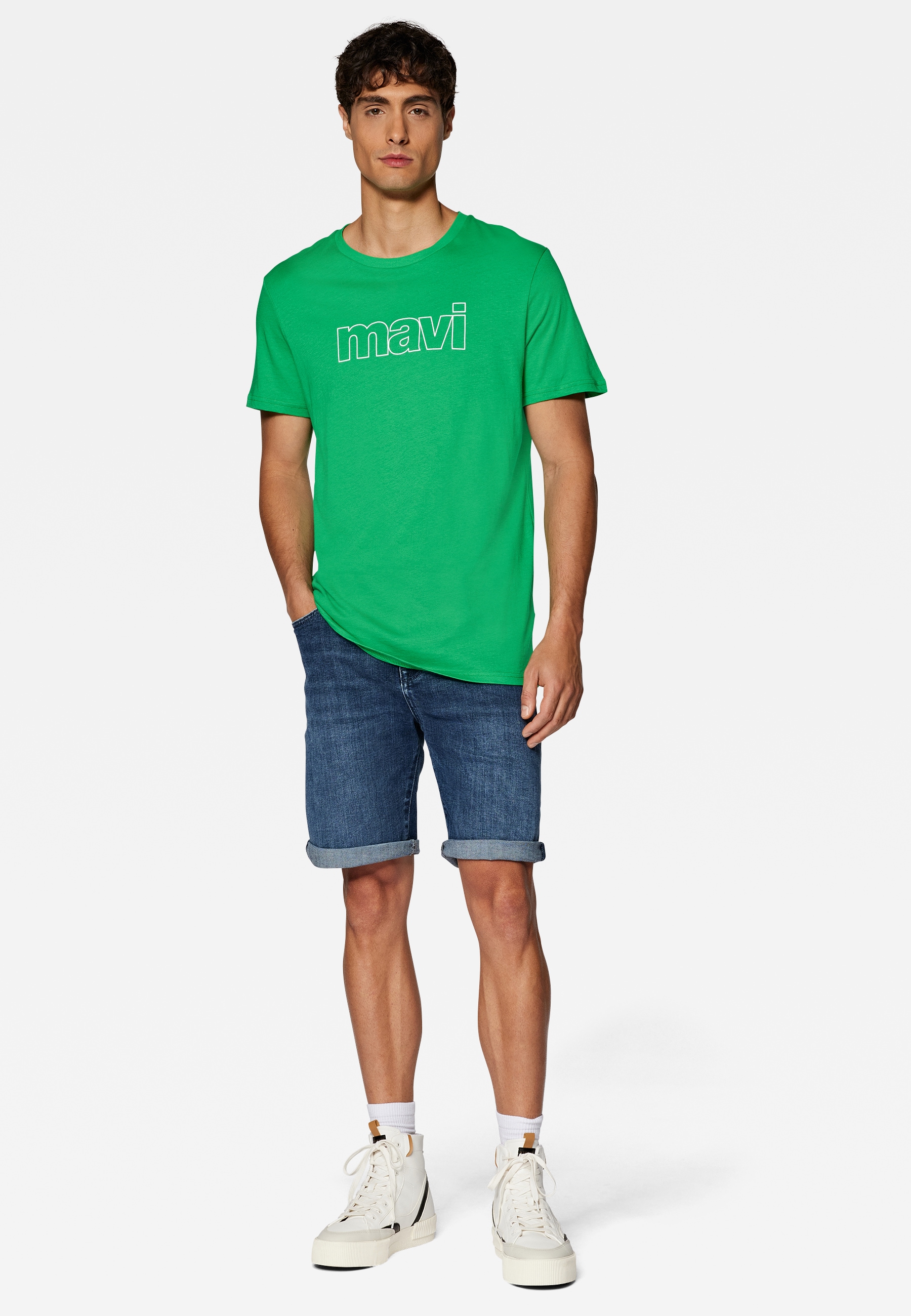 Mavi Logo Tee - T-Shirt Uomo In Morbido Cotone, Basic Versatile - 2