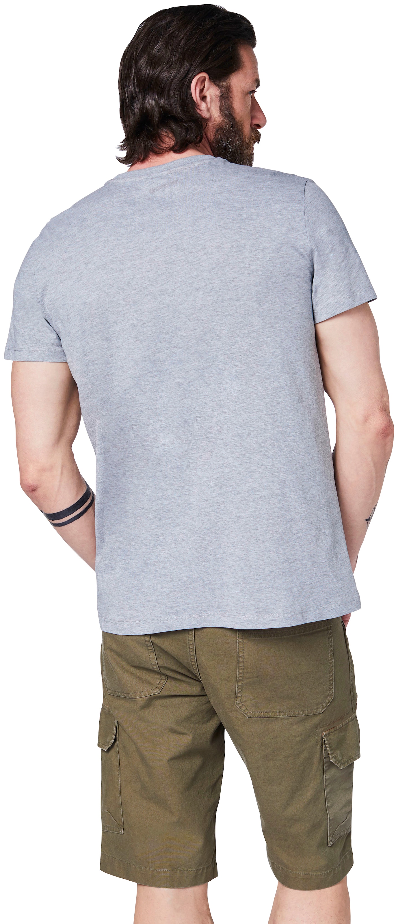 T-Shirt ▷ Grey Aufdruck GARDENA | »Light BAUR für mit Melange«,