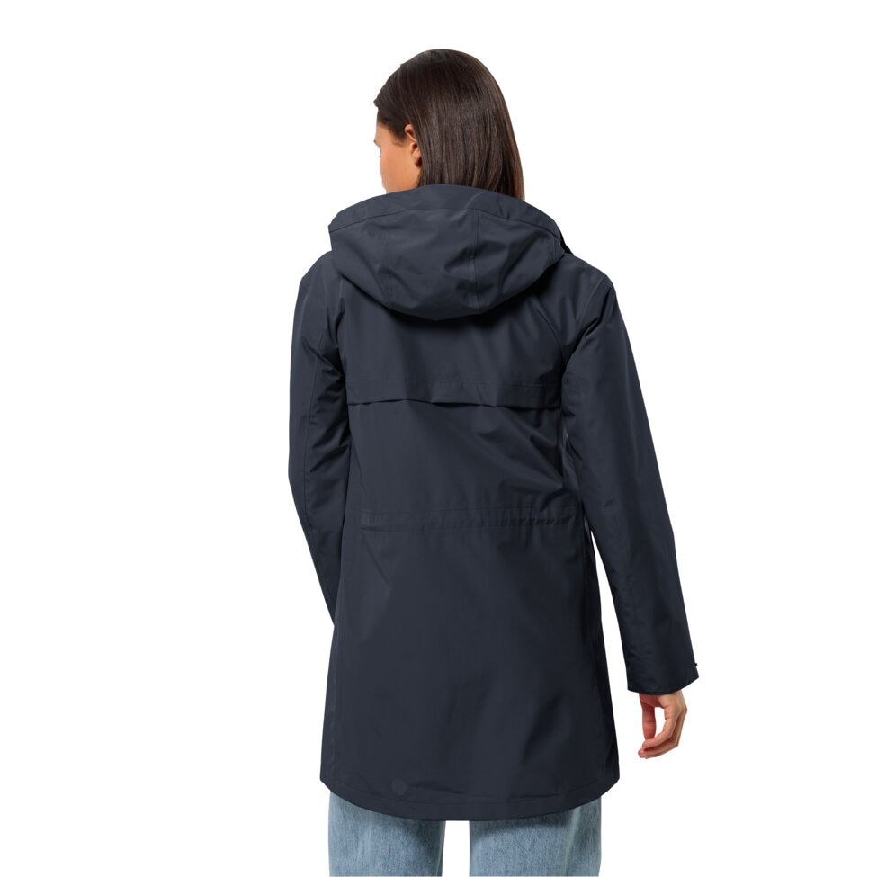 Jack Wolfskin Funktionsmantel "CAPE WEST COAT W", Kapuze ist fest mit der J günstig online kaufen