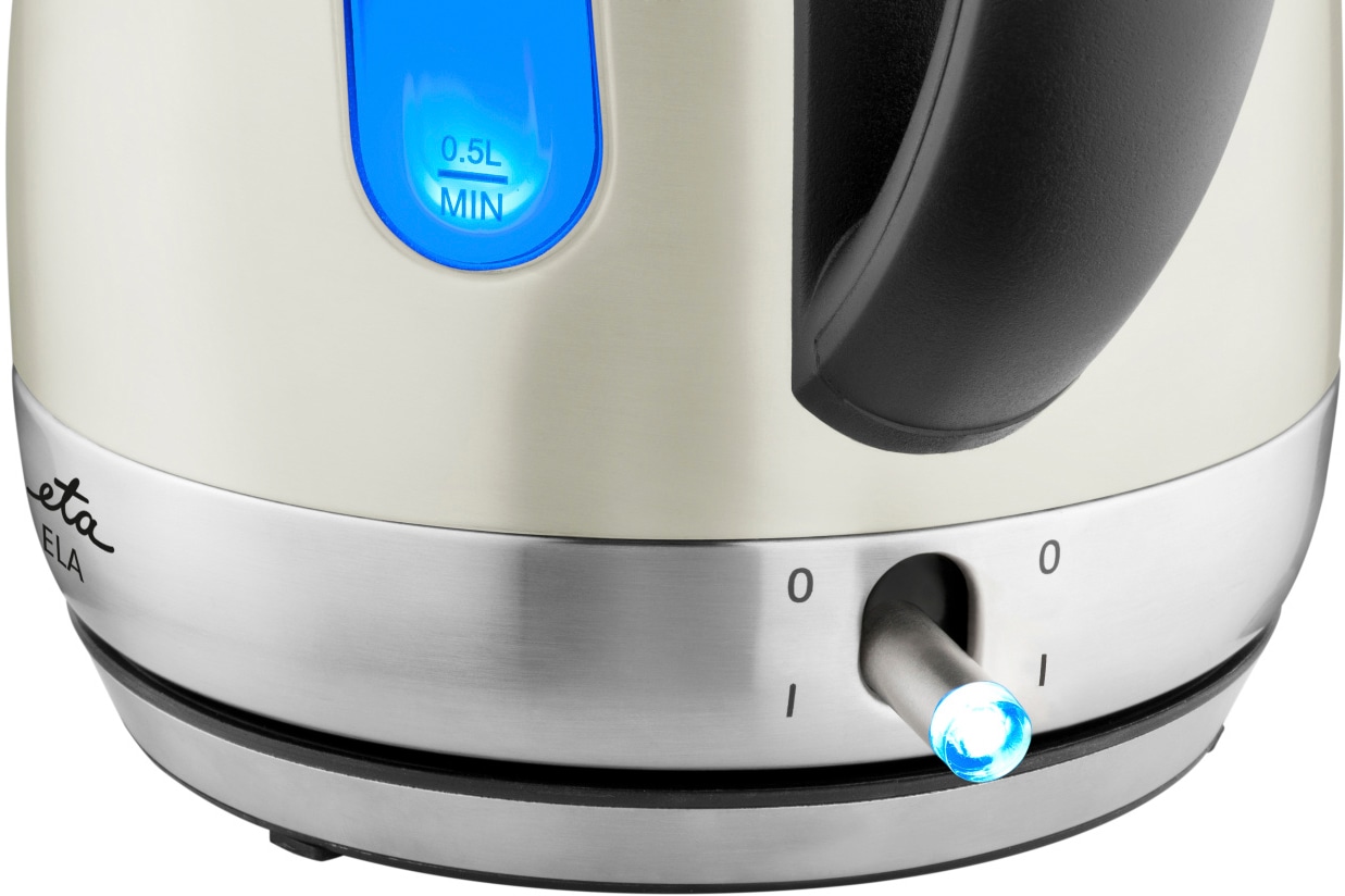 eta Wasserkocher »ELA ETA859890070«, 1,7 l, 2100 W, in Beige aus Edelstahl