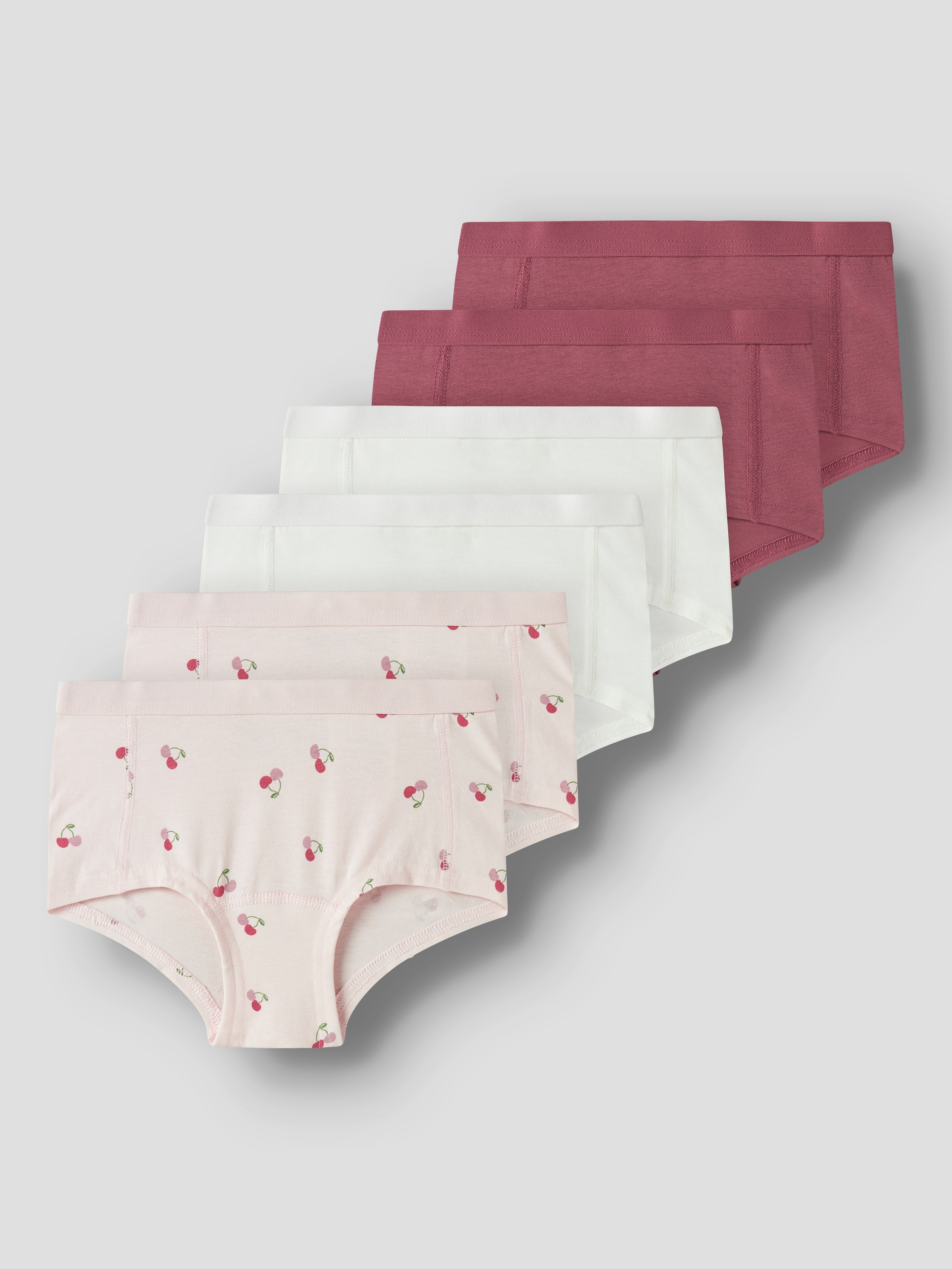 NAME IT Mädchen Hipster "NKFHIPSTER 6P BUTTERCREAM FLORAL NOOS", Gr. 98mauve morn, Jersey, Obermaterial: 95% Baumwolle, 5% Elasthan, Unterhosen