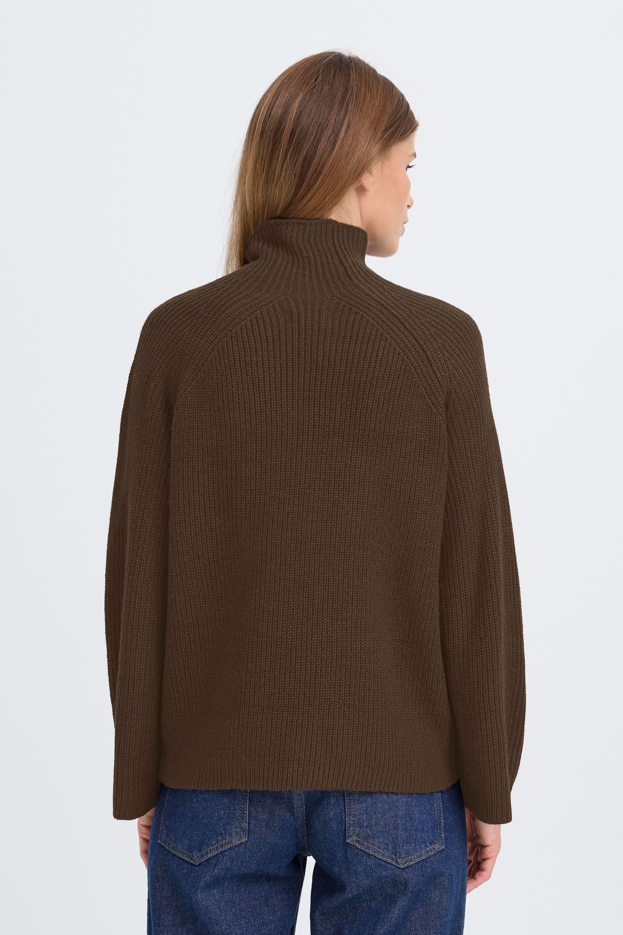 OXMO Strickfleece-Pullover »Strickpullover OXBMMNELLY TURTLENECK«