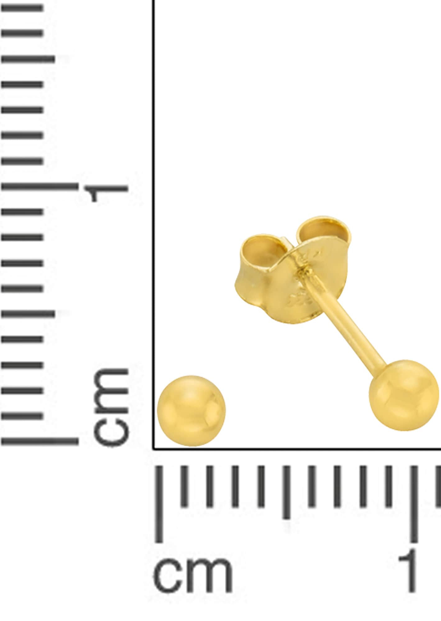 Firetti Paar Ohrstecker »Schmuck Geschenk Gold 333 Ohrschmuck Kugel«