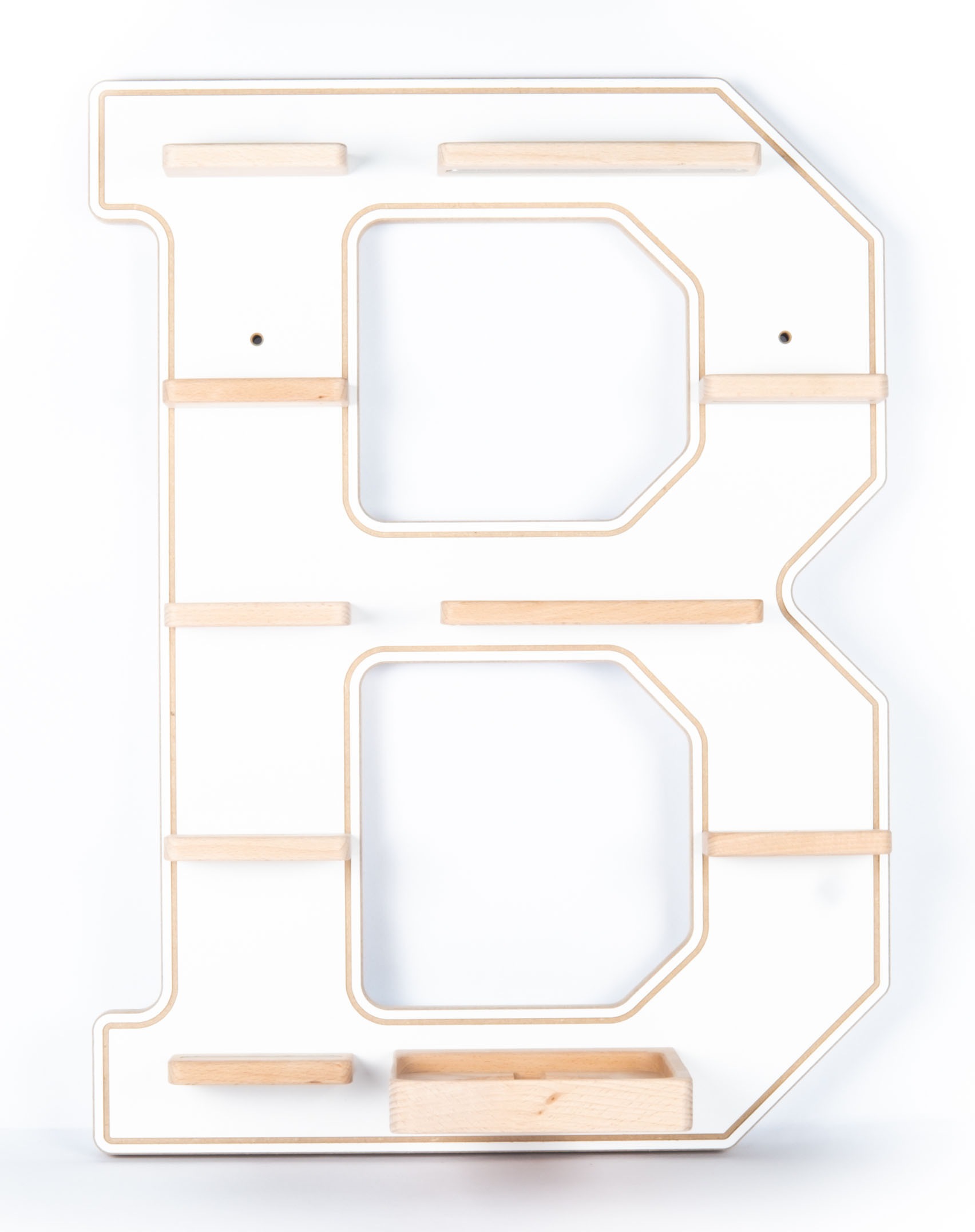Boarti Wandregal "BOARTI Holzregal hängend  platzsparendes Regal  H. 54 x B günstig online kaufen