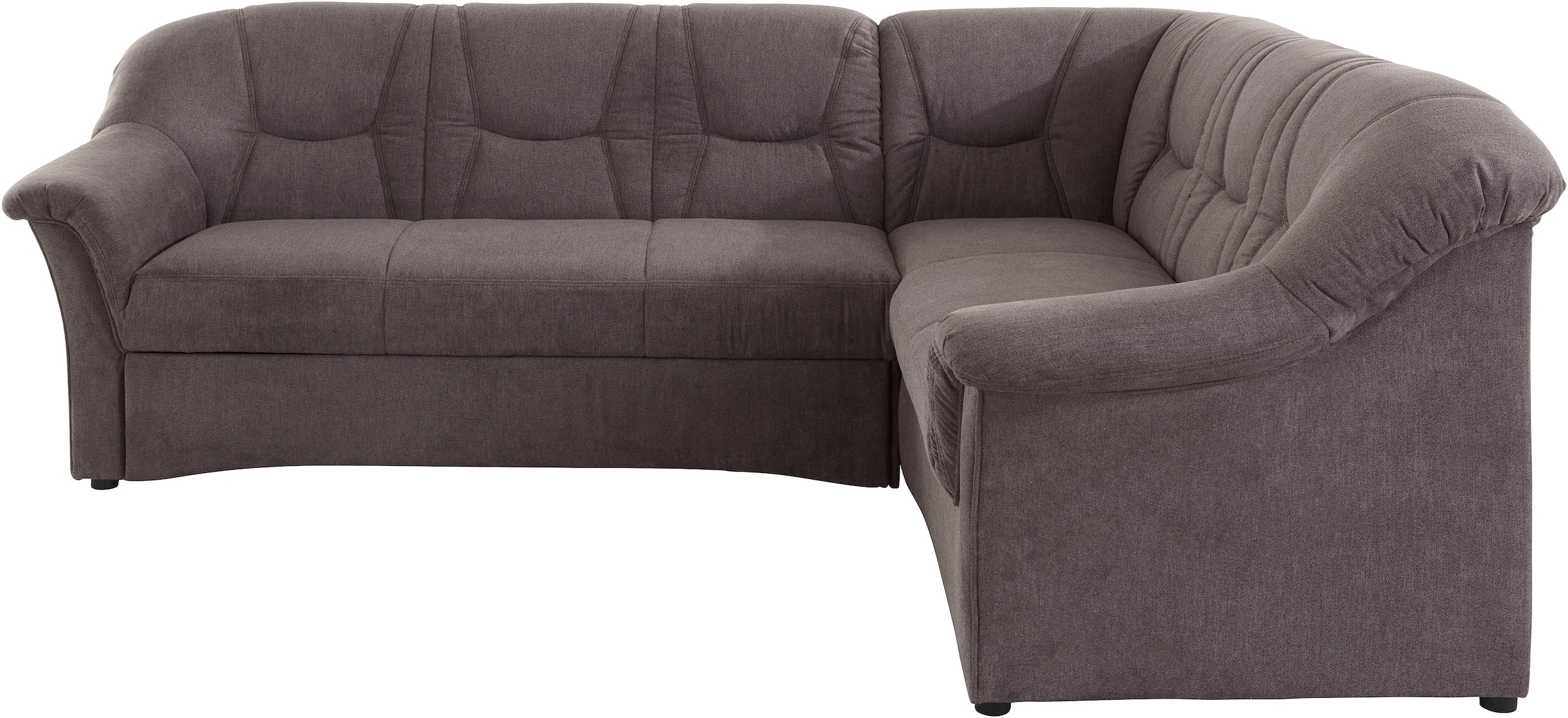DOMO collection 1100000002199 "SARAFINA 240x190 cm, auch mit Federkern für mehr Sitzkomfort" whlw. mit Bettfunktion, elegantes Design, L-Form