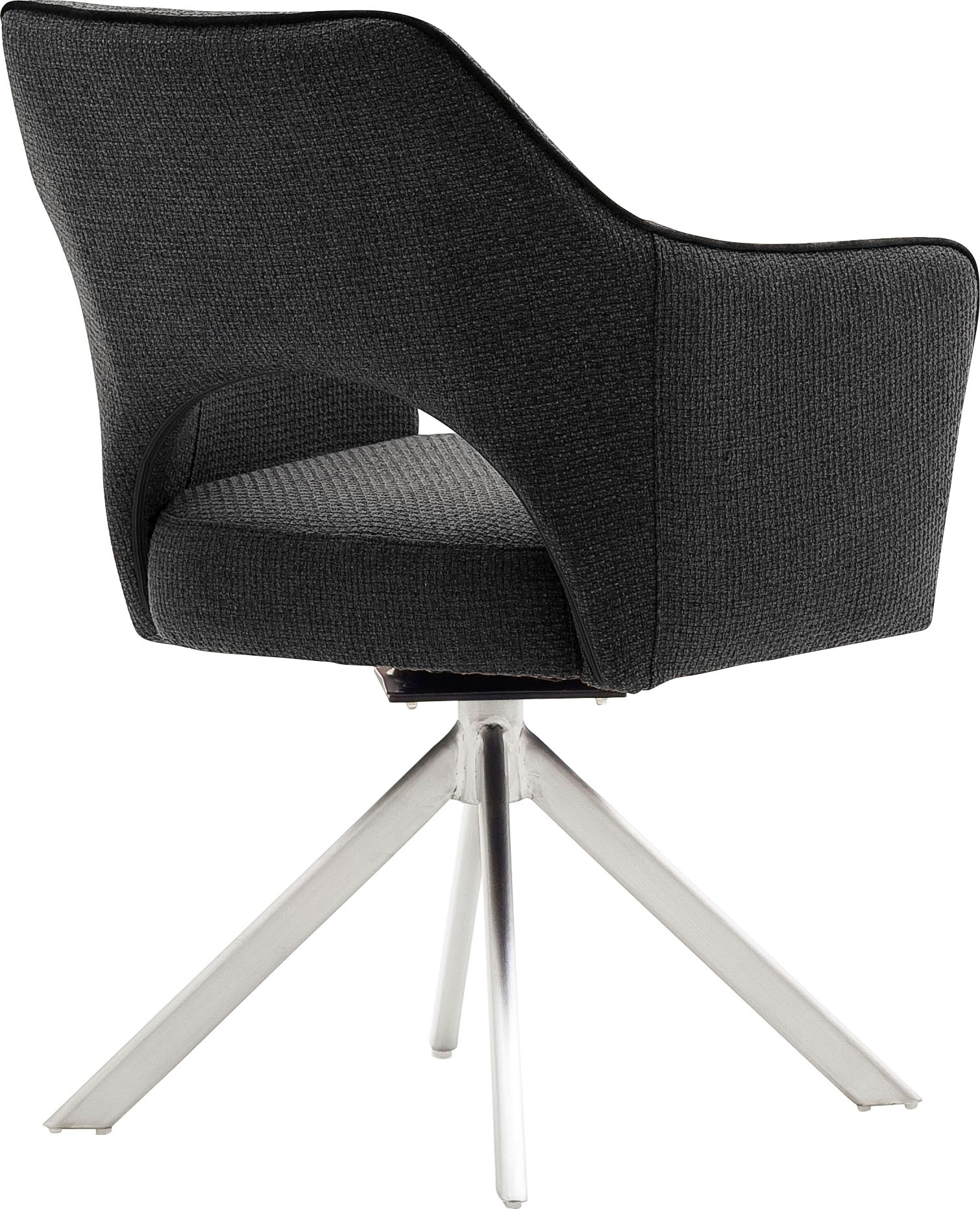 Thumbnail - MCA furniture 4-Fußstuhl "Tonala" (Set) 2 Stk. Velourstoff grob (2er-Set), 180 drehbar, Belastbarkeit 120 kg, Sitzhöhe c...