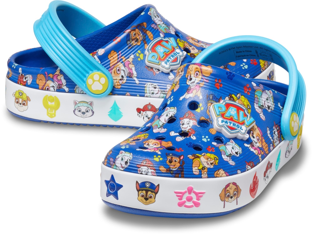 Crocs Clog »Paw Patrol Off Court Clog T«, Hausschuh, Kindergartenschuh mit coolem Motiv