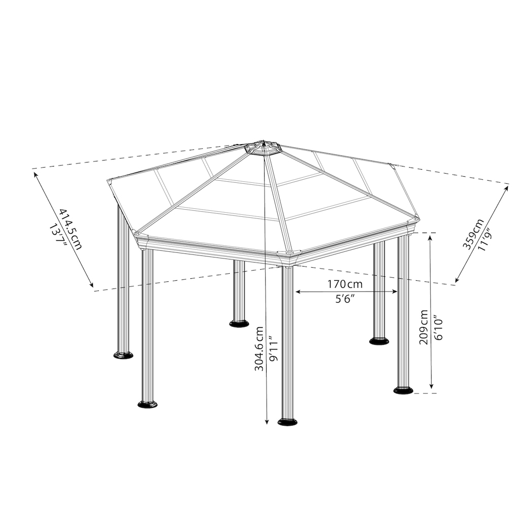 Palram - Canopia Pavillon »Roma«