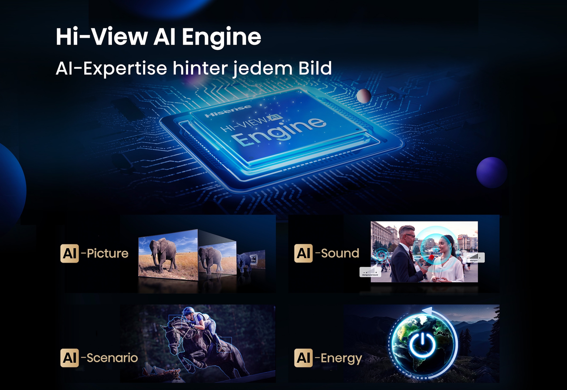 Hisense QLED Mini LED-Fernseher »75E89Q« 189 cm/75 ″ Smart-TV 4K UHD MiniLED Smart TV